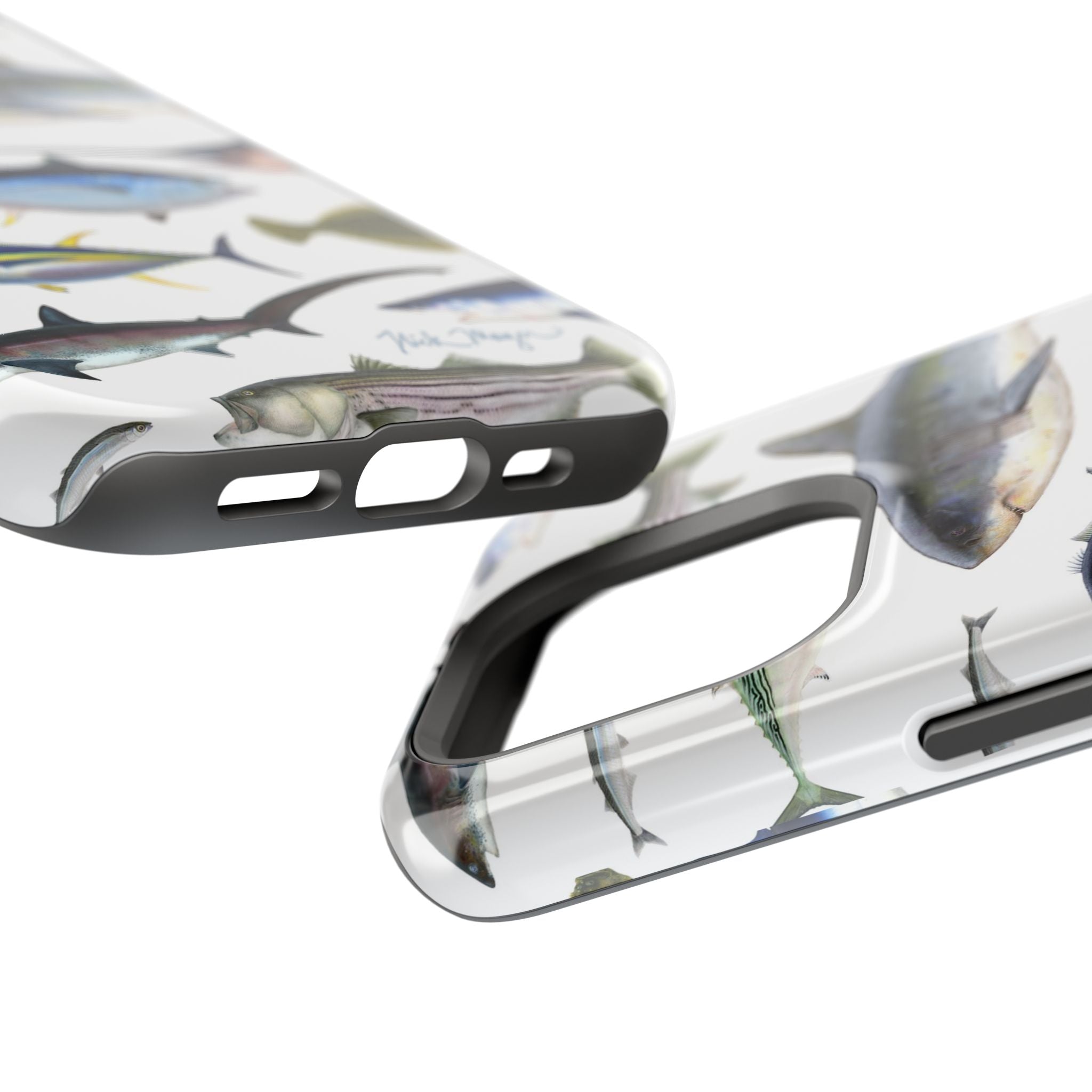 New England Fish White MagSafe iPhone Case