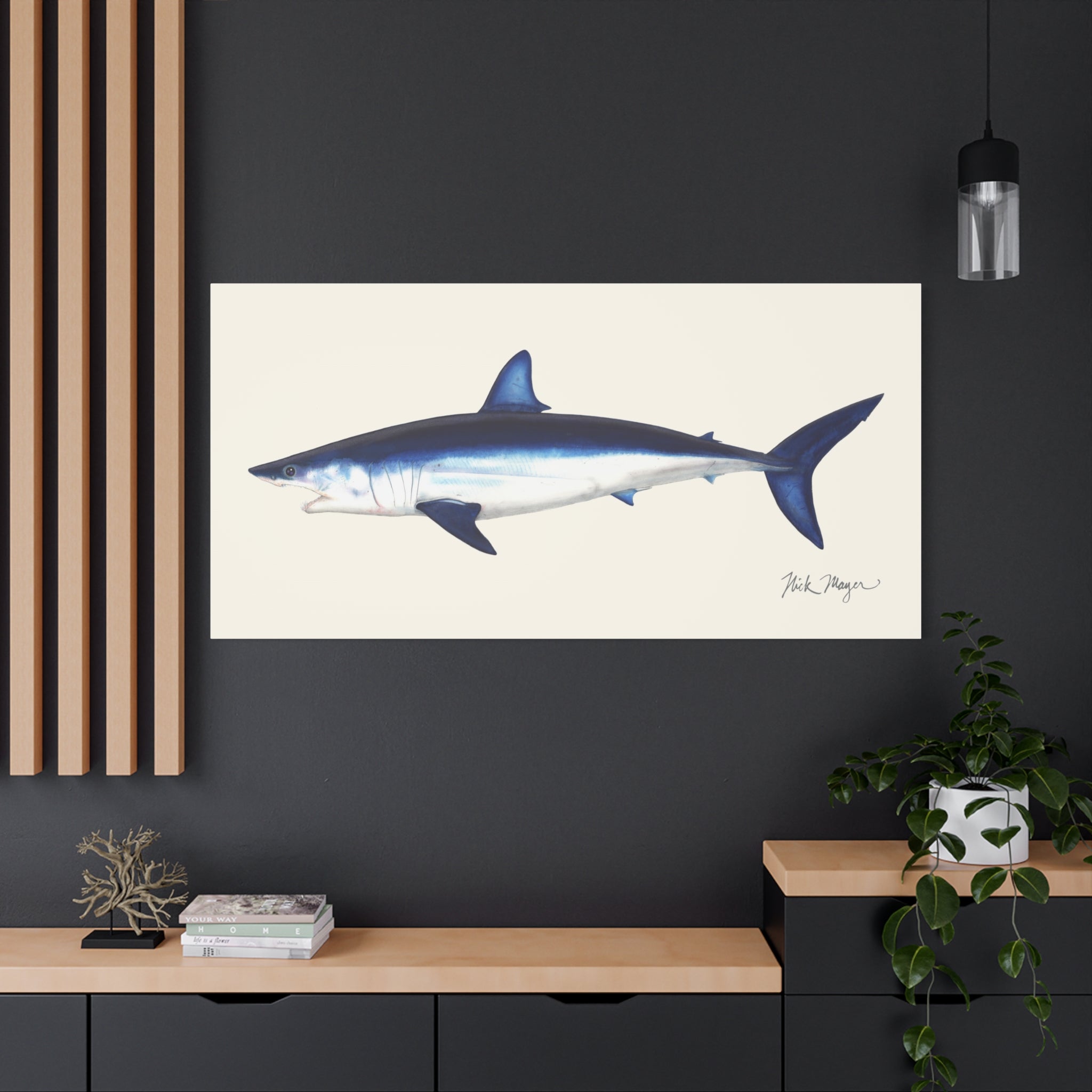 Mako Shark Canvas Print, up to 30 x 60