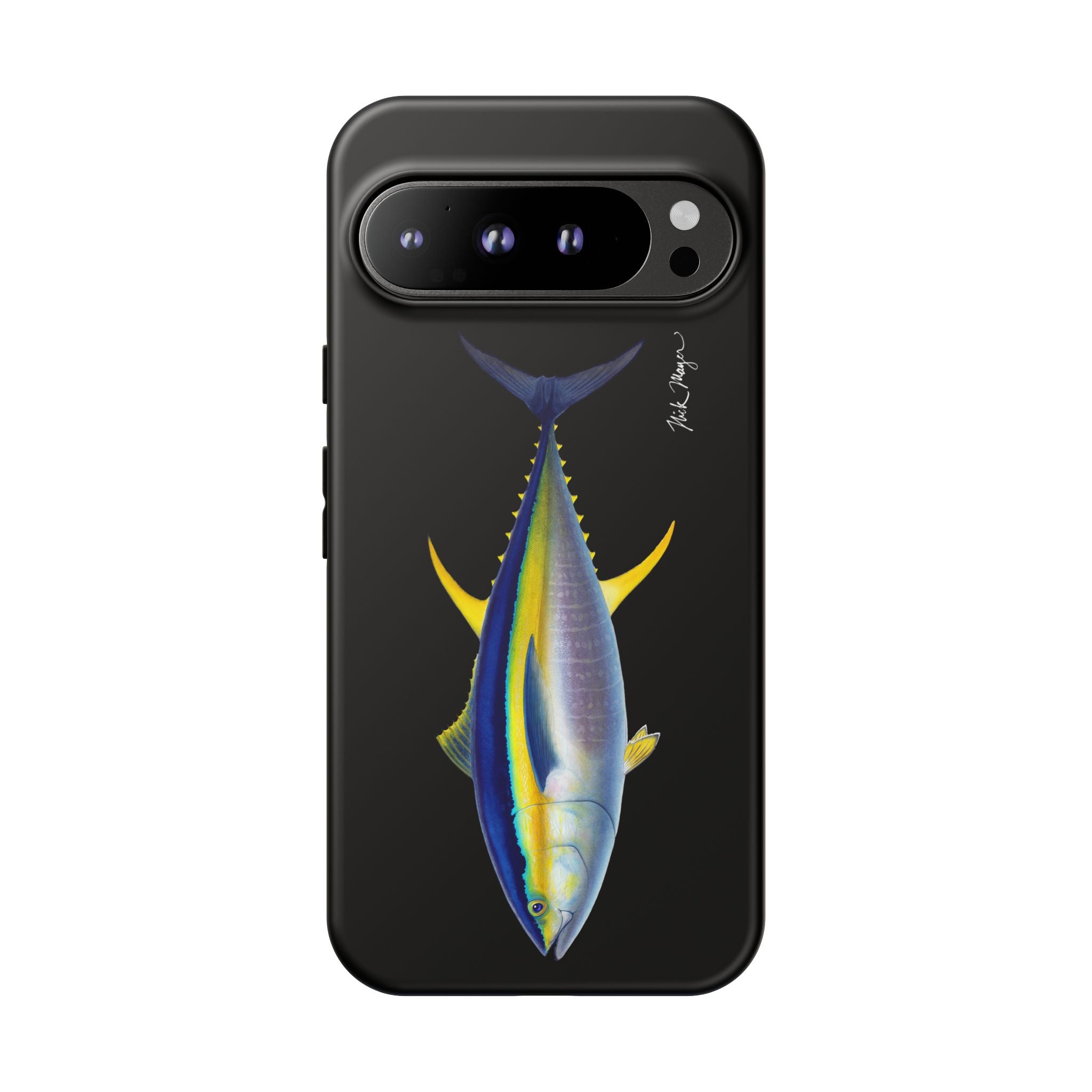 Yellowfin Tuna Black Phone Case (Samsung) Printify