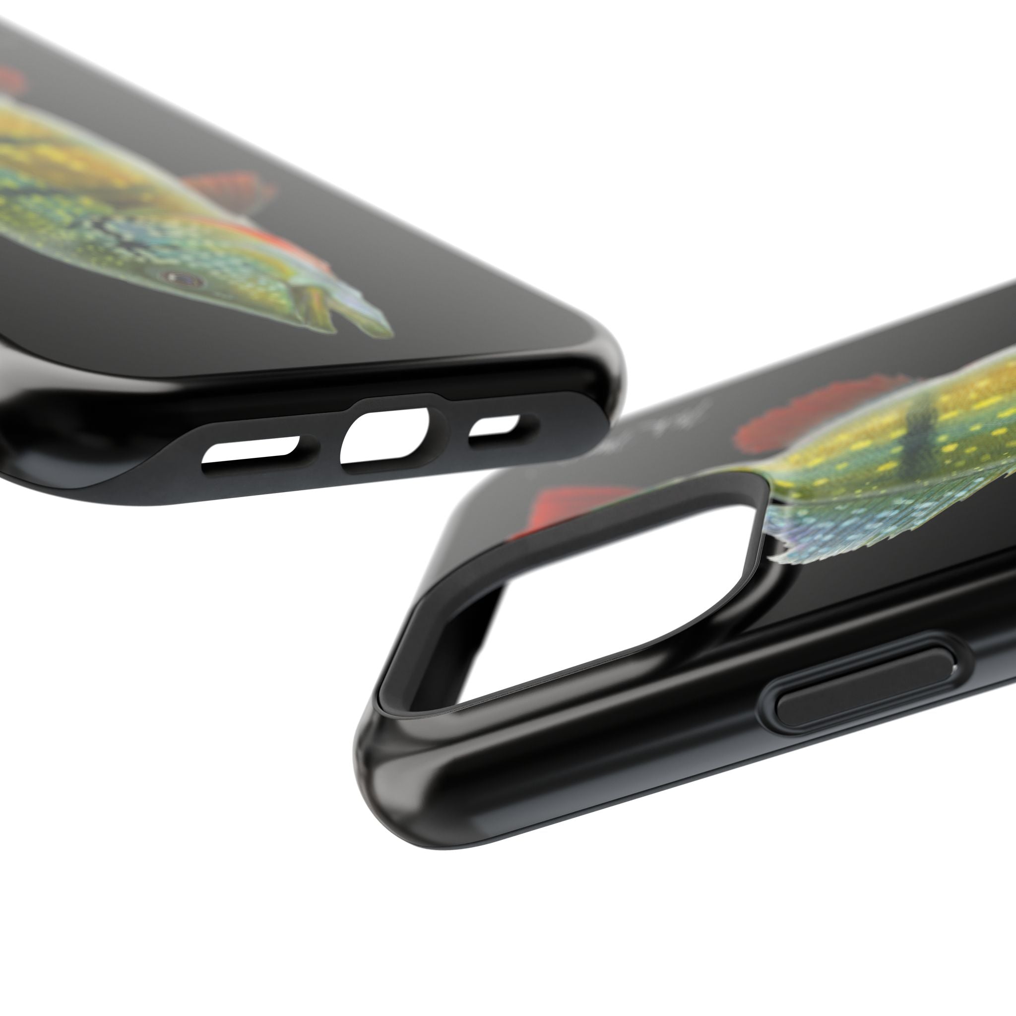 Peacock Bass MagSafe Black iPhone Case