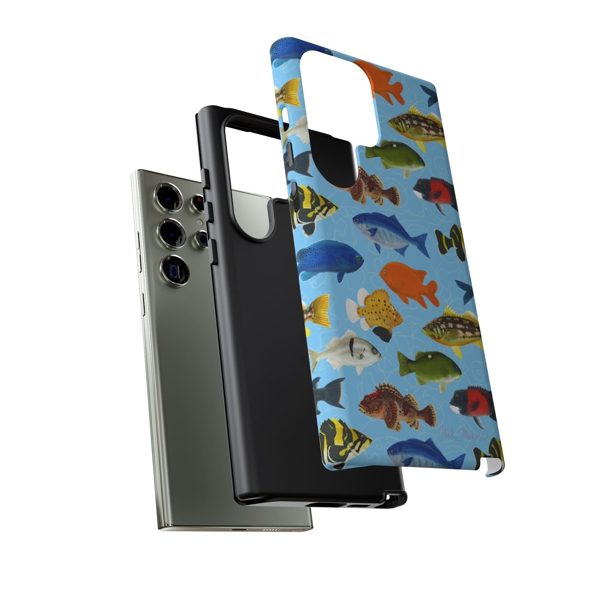 NEW California Fish Blue Phone Case (Samsung)