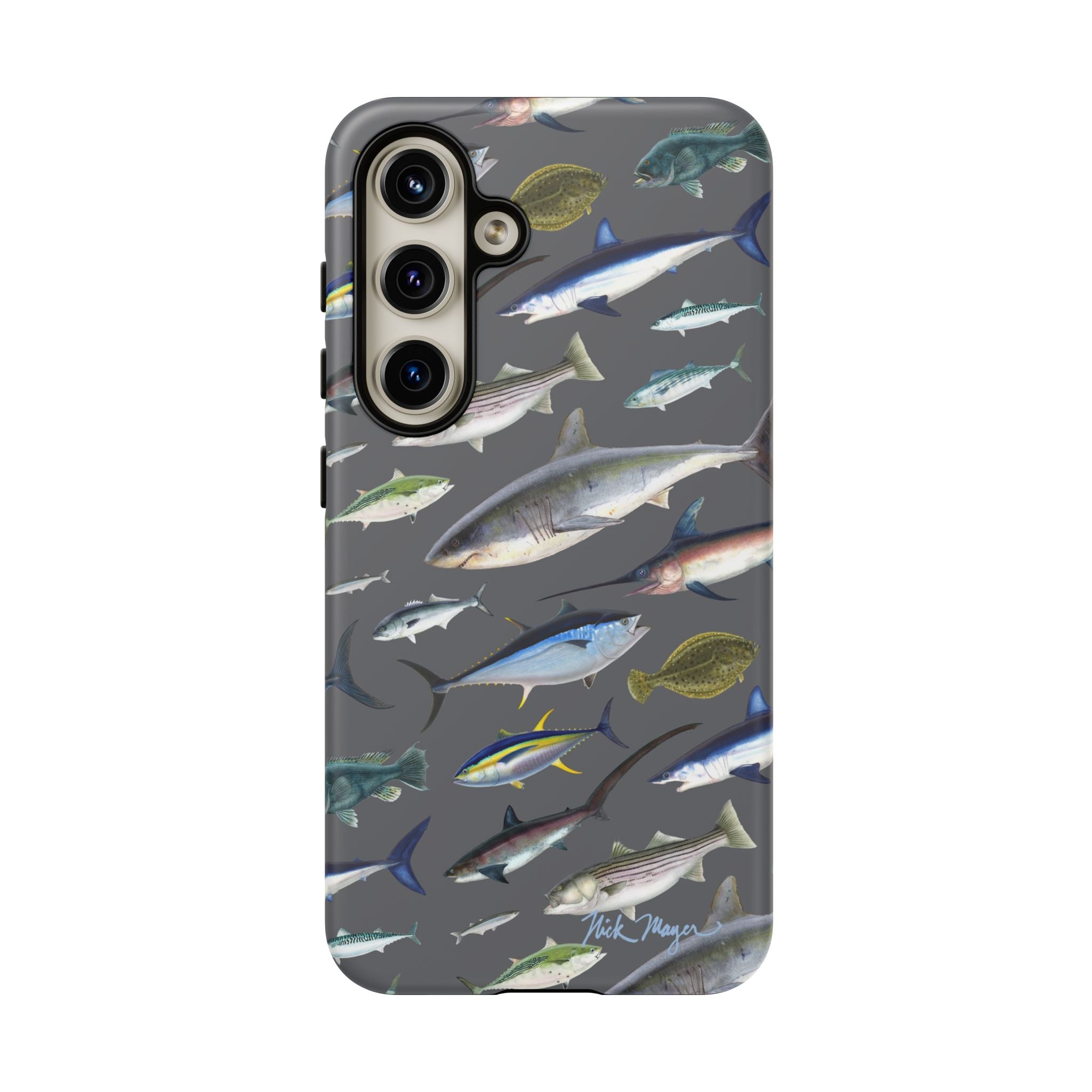 New England Offshore Fish Grey Phone Case, NEW!  (Samsung)