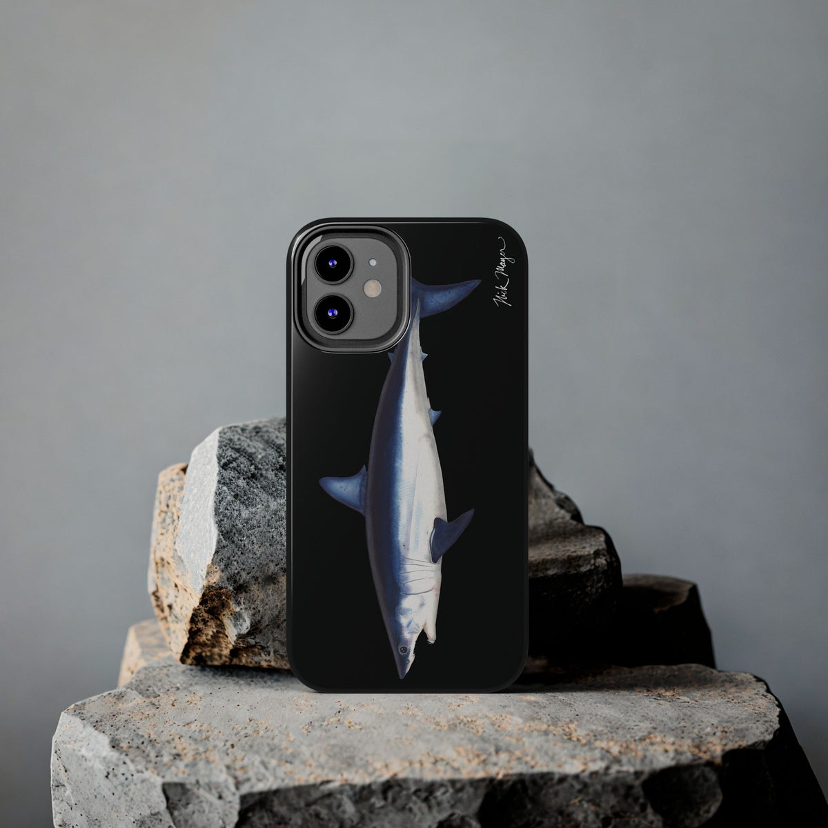 Mako Shark Black iPhone Case Printify
