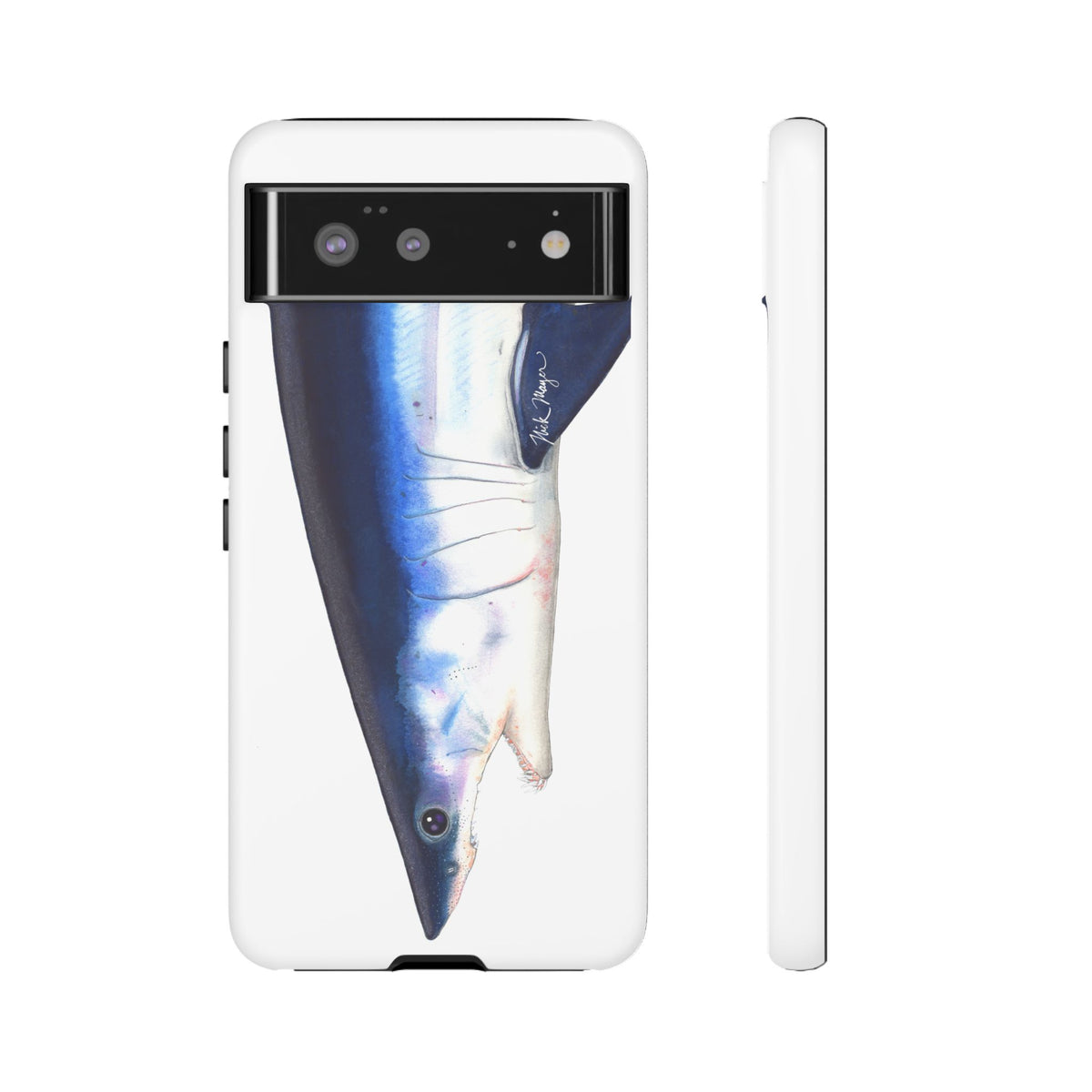 Mako Shark Face White Phone Case (Samsung) Printify