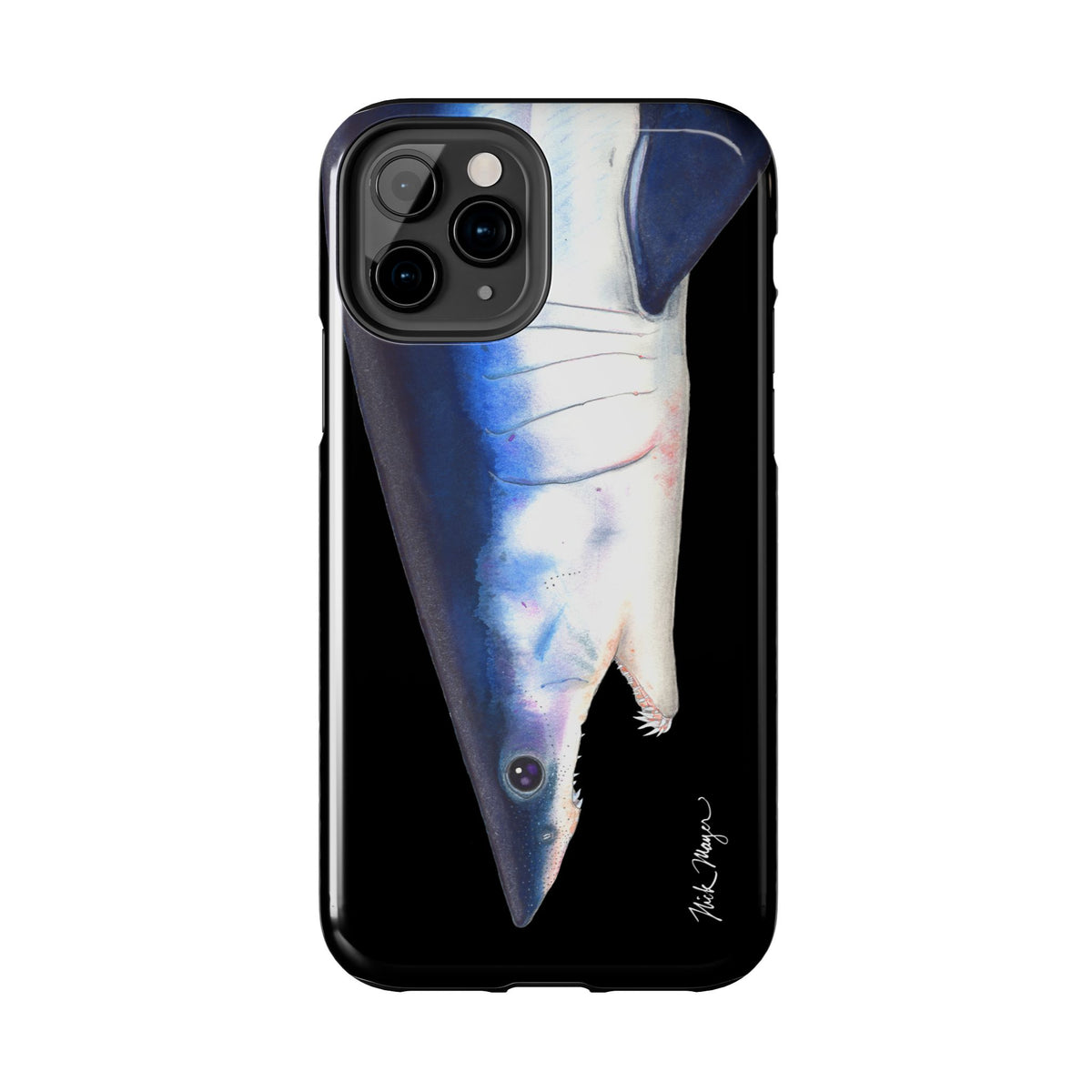 Mako Shark Face Black Case (iPhone) Printify