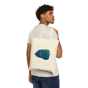 Juvenile Emperor Angelfish Cotton Canvas Tote Bag