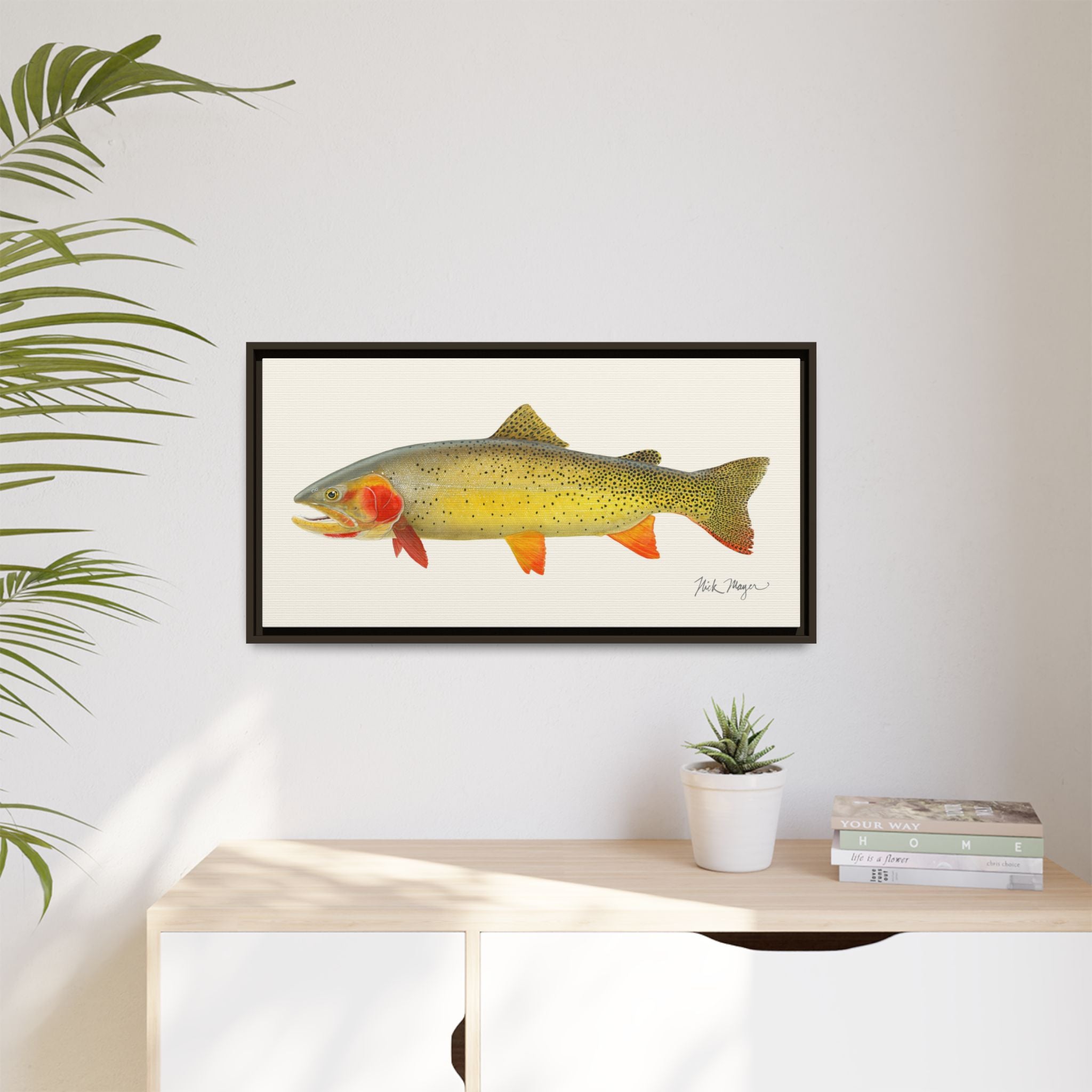 Cutthroat Trout I Framed Canvas Print Printify