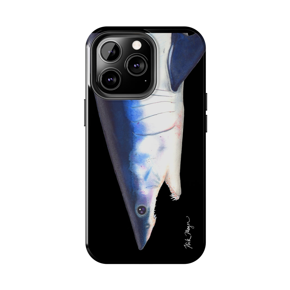Mako Shark Face Black Case (iPhone) Printify