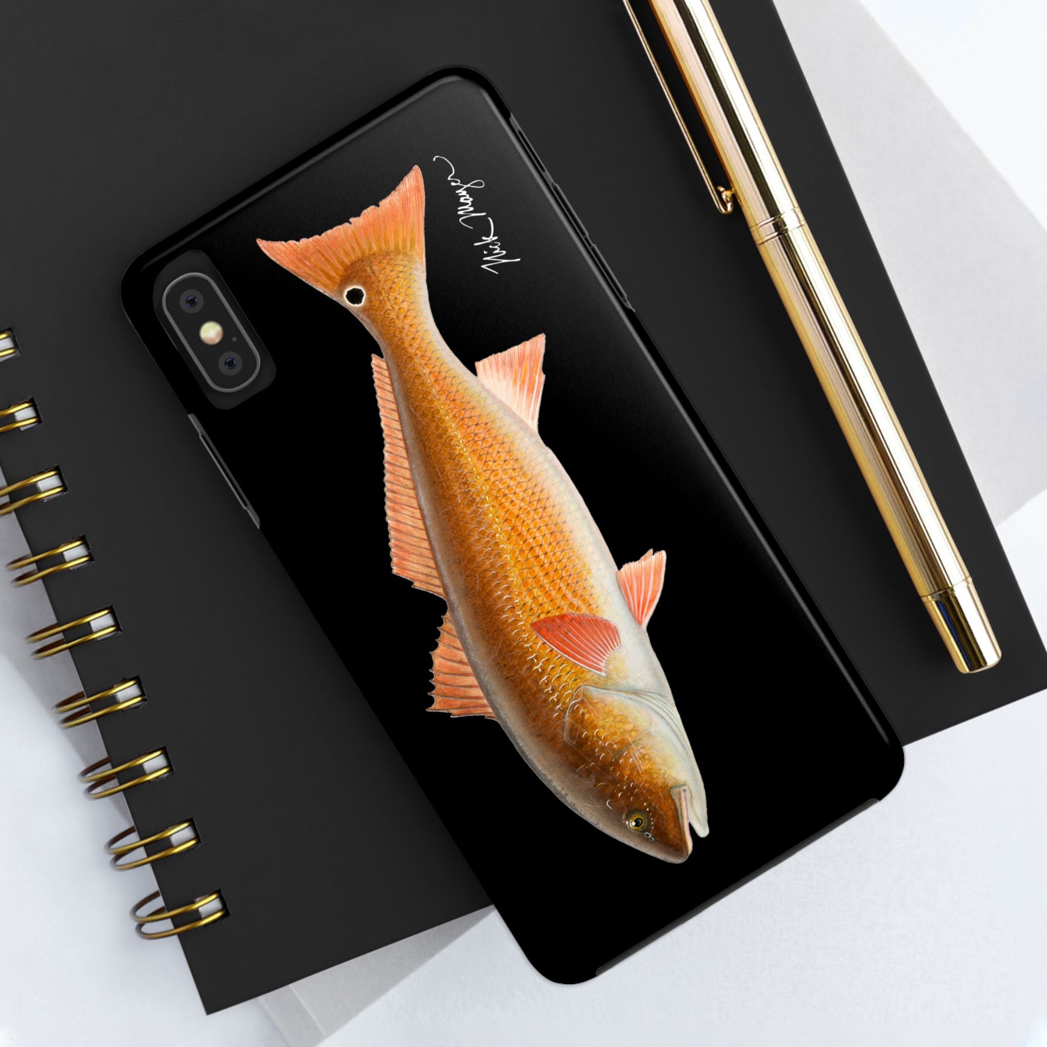Redfish Black Phone Case (iPhone)