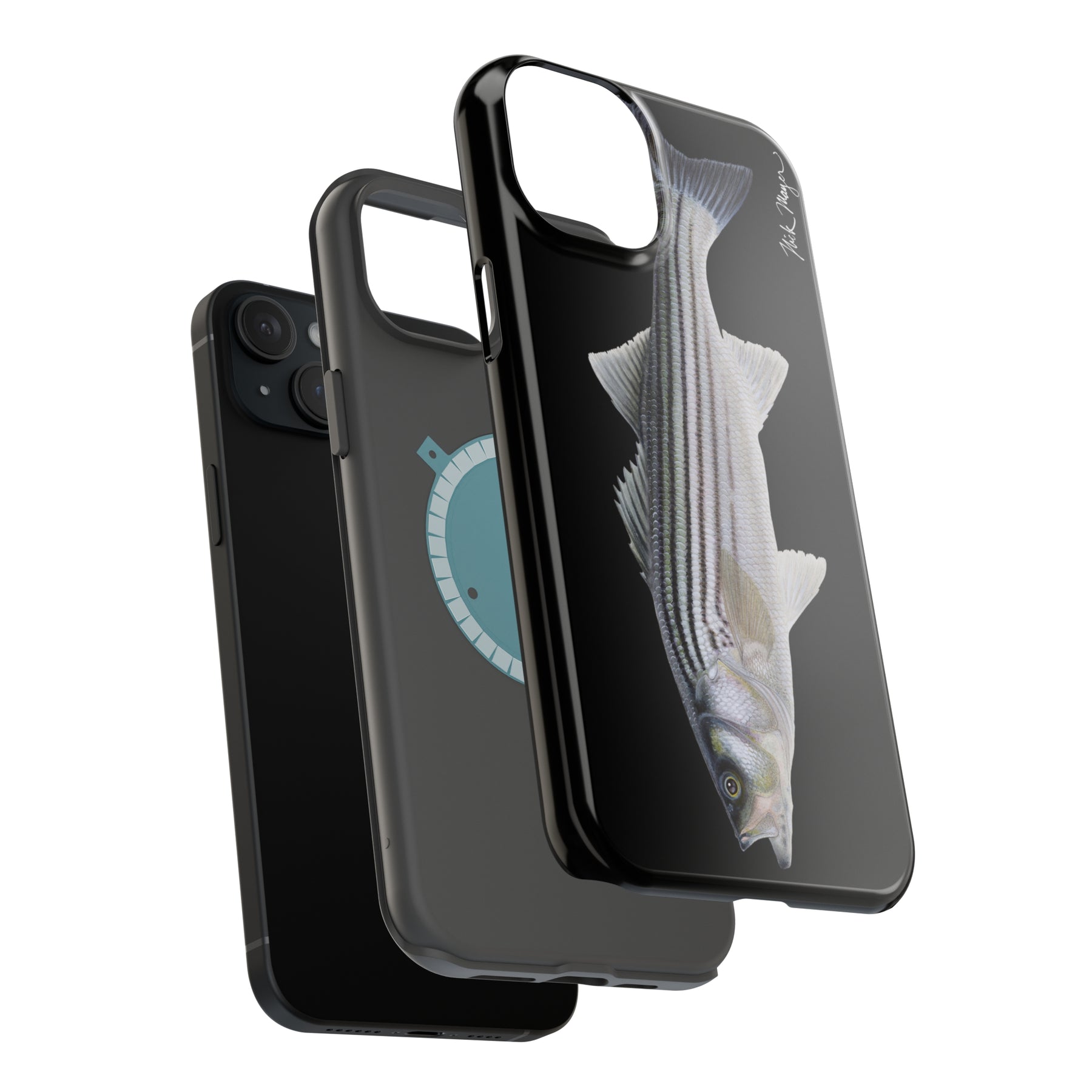 Schoolie Striper MagSafe Black iPhone Case
