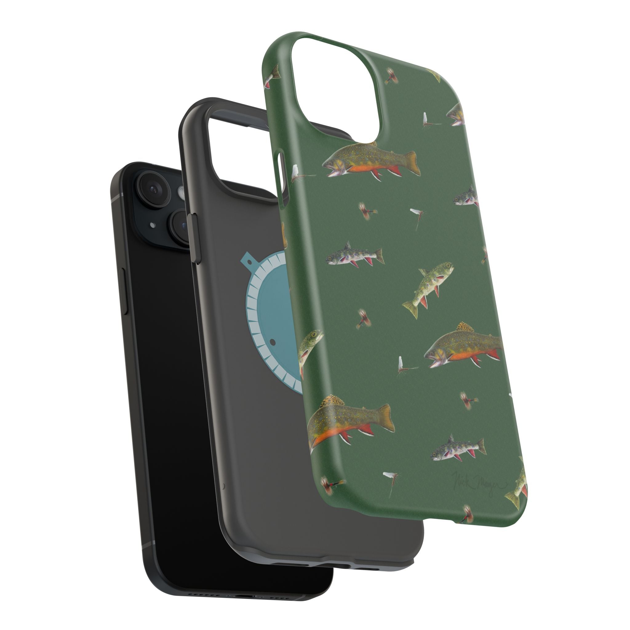 Trout and Flies MagSafe iPhone Case