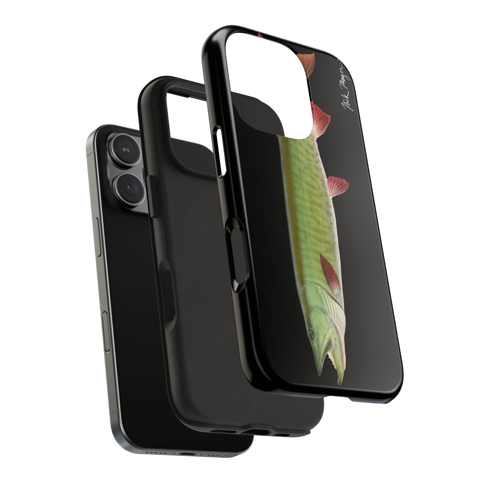Trophy Muskie Black Phone Case (iPhone)