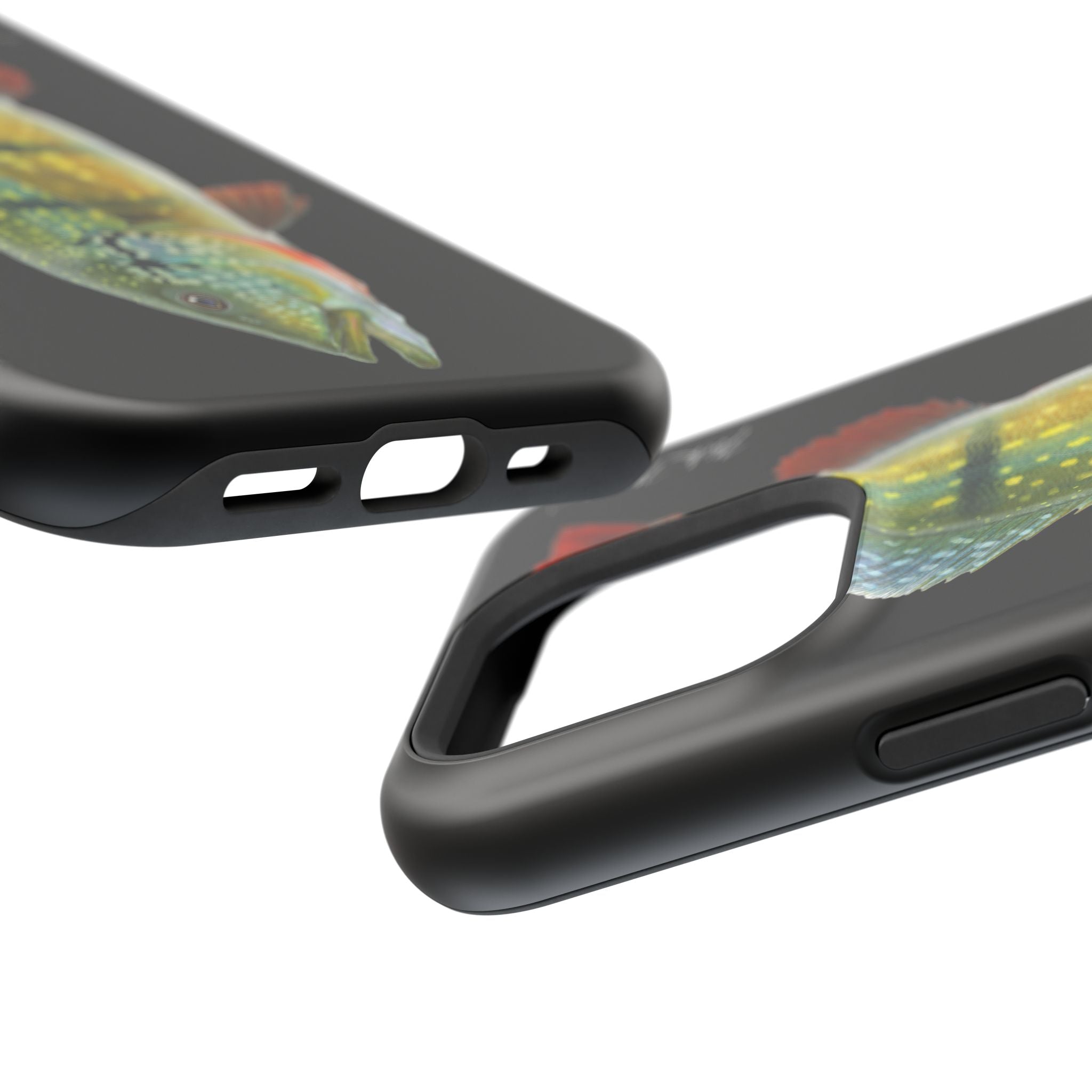 Peacock Bass MagSafe Black iPhone Case