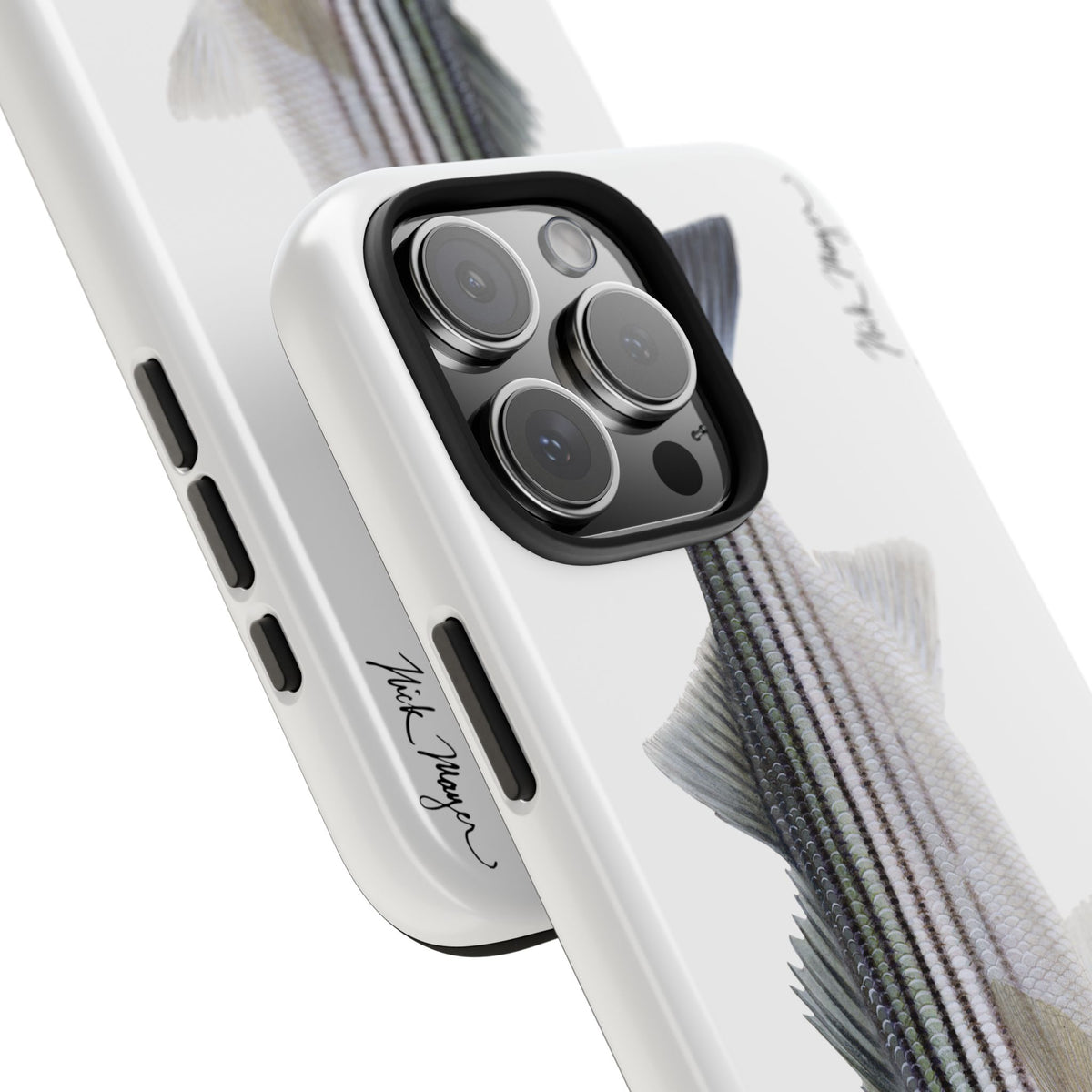 Schoolie Striper White Phone Case (iPhone) Printify