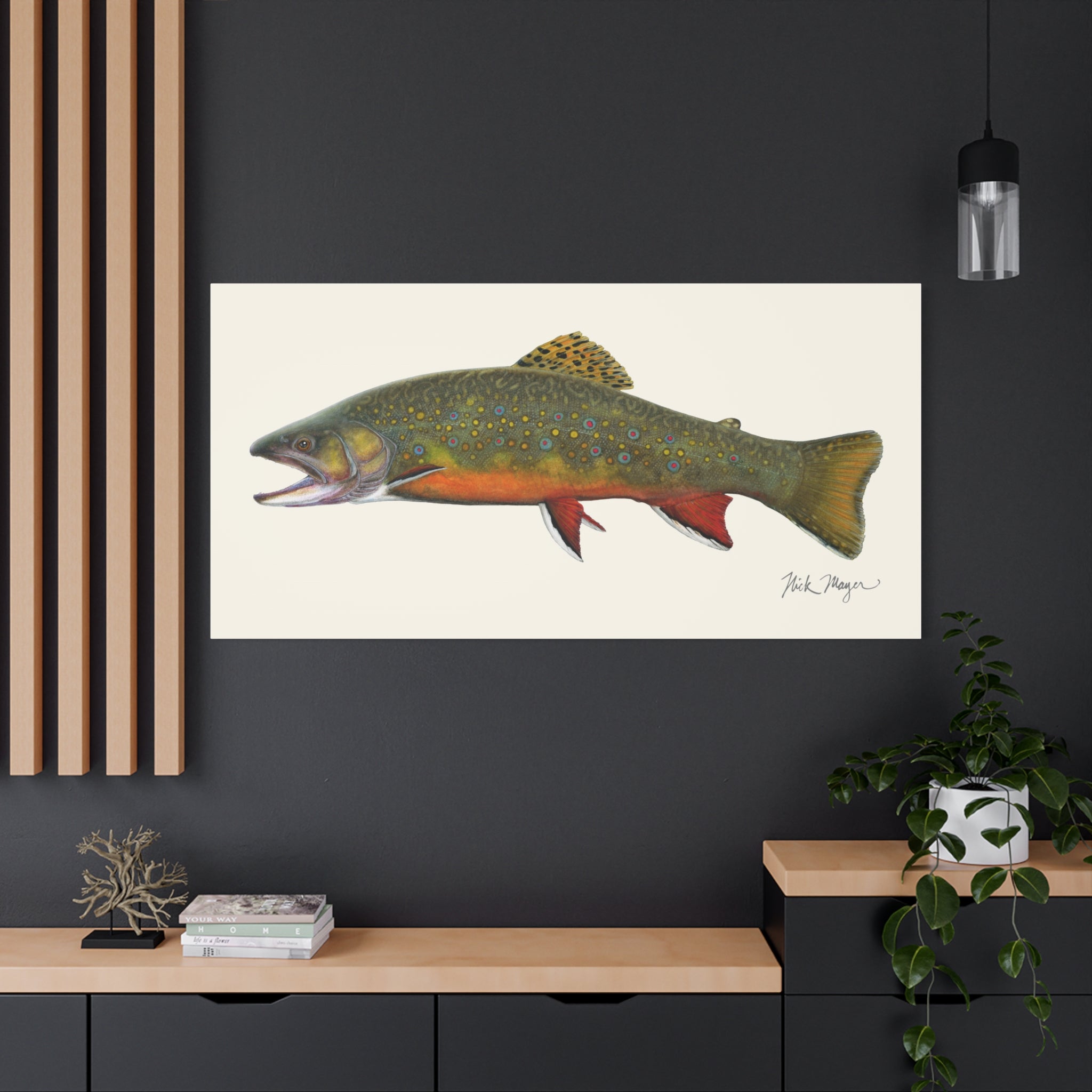 Beaver Pond Brook Trout Canvas Print