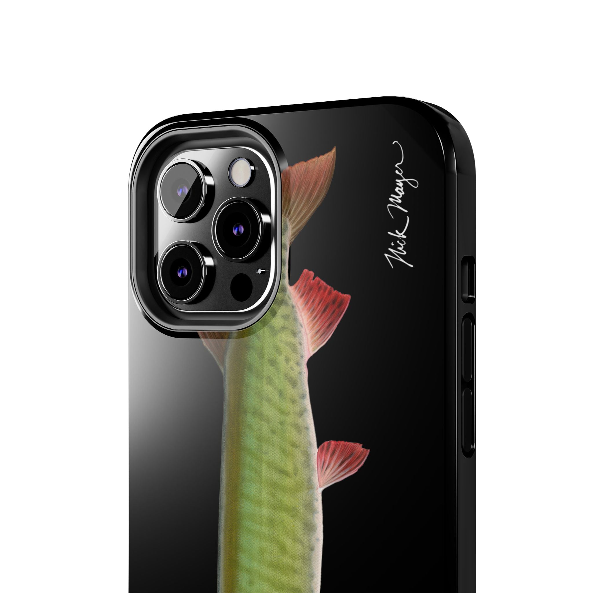 Trophy Muskie Black Phone Case (iPhone)