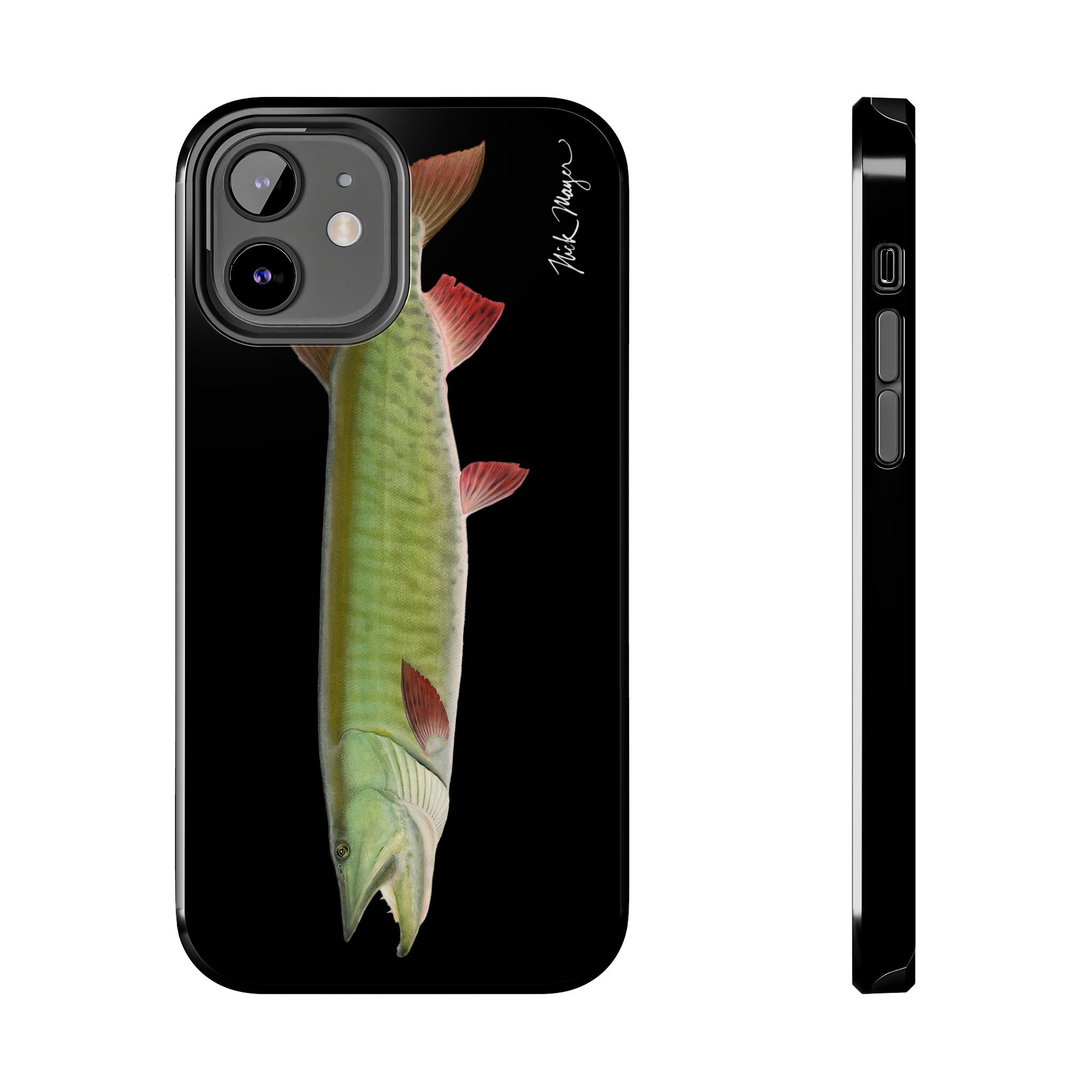 Trophy Muskie Black Phone Case (iPhone)