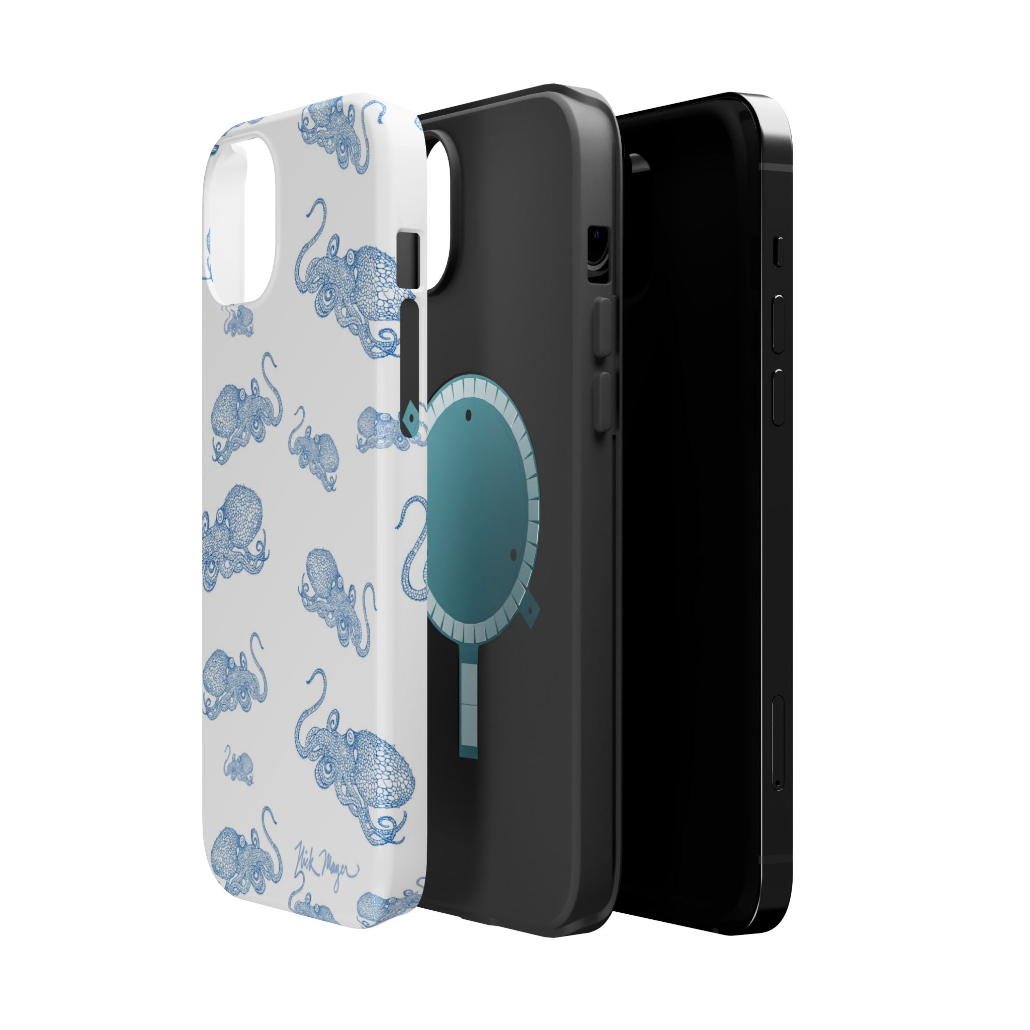 Blue Octopus 2 MagSafe iPhone Case