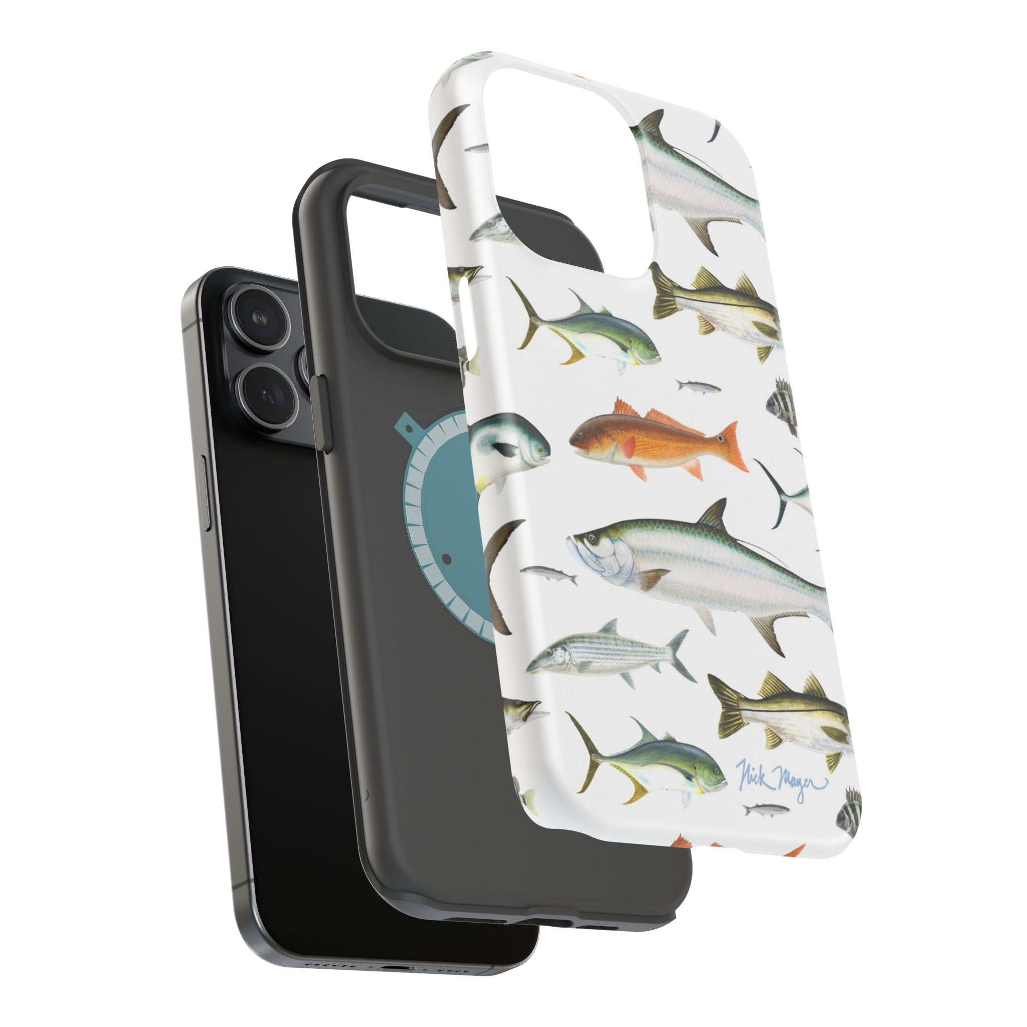 Southern Fish White MagSafe iPhone Case