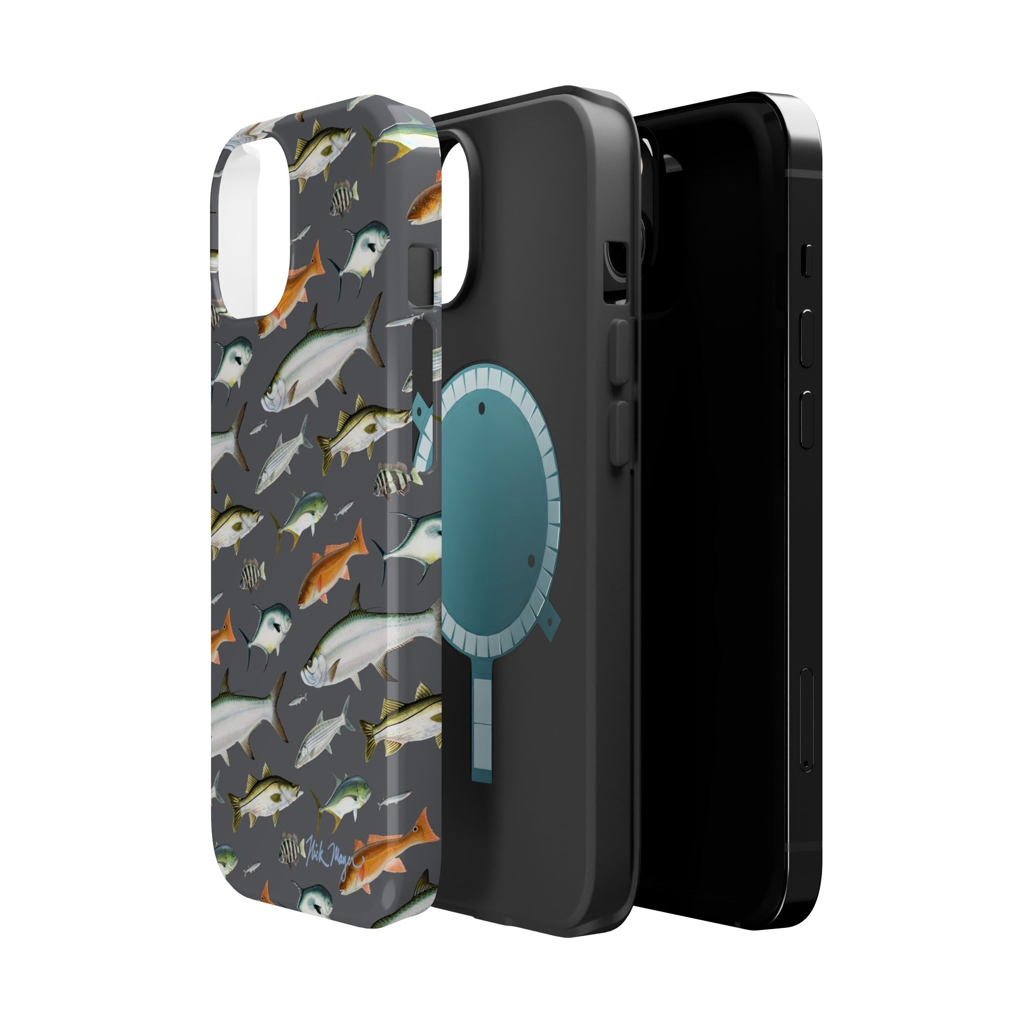 NEW Southern Fish Grey MagSafe iPhone Case