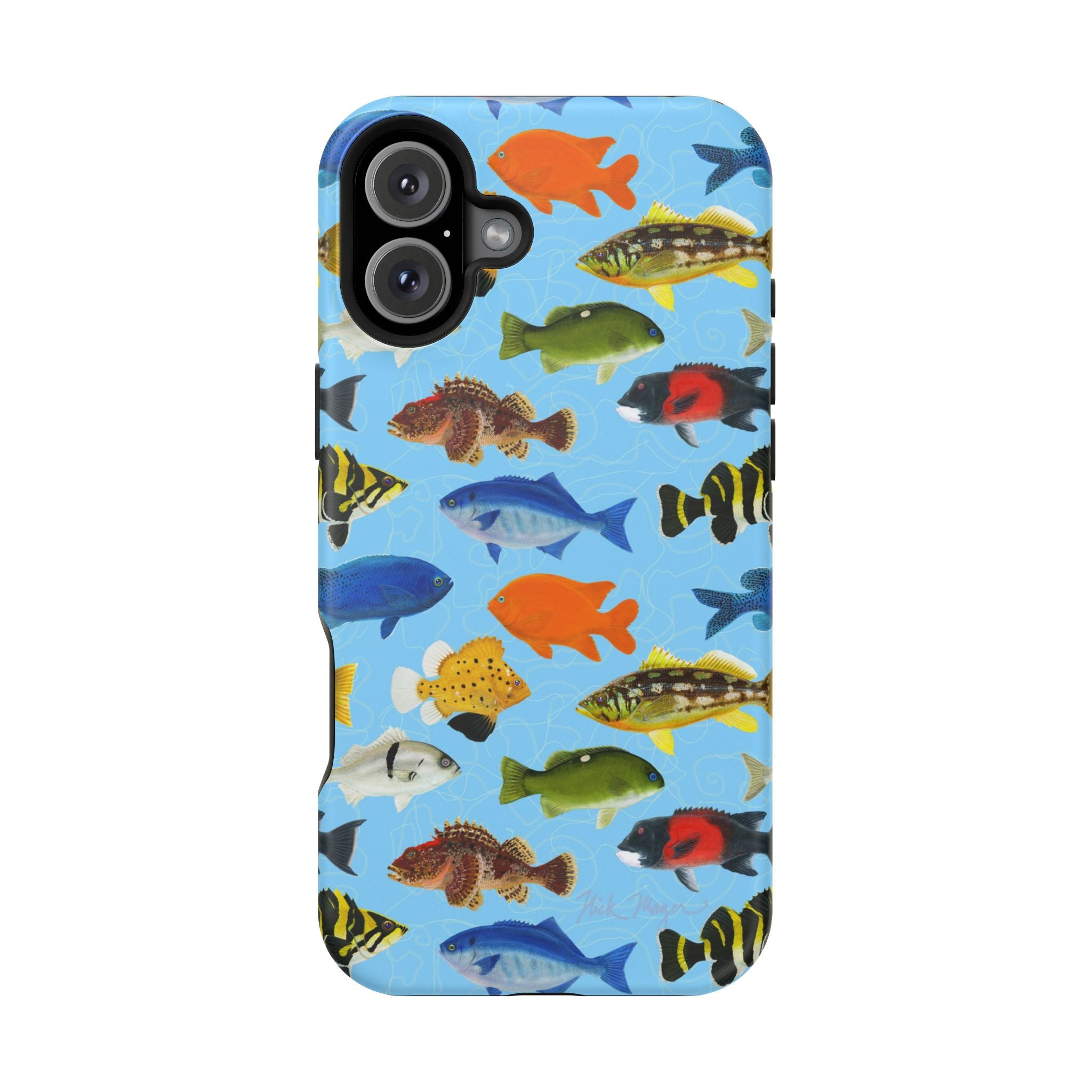 NEW California Fish Blue MagSafe iPhone Case