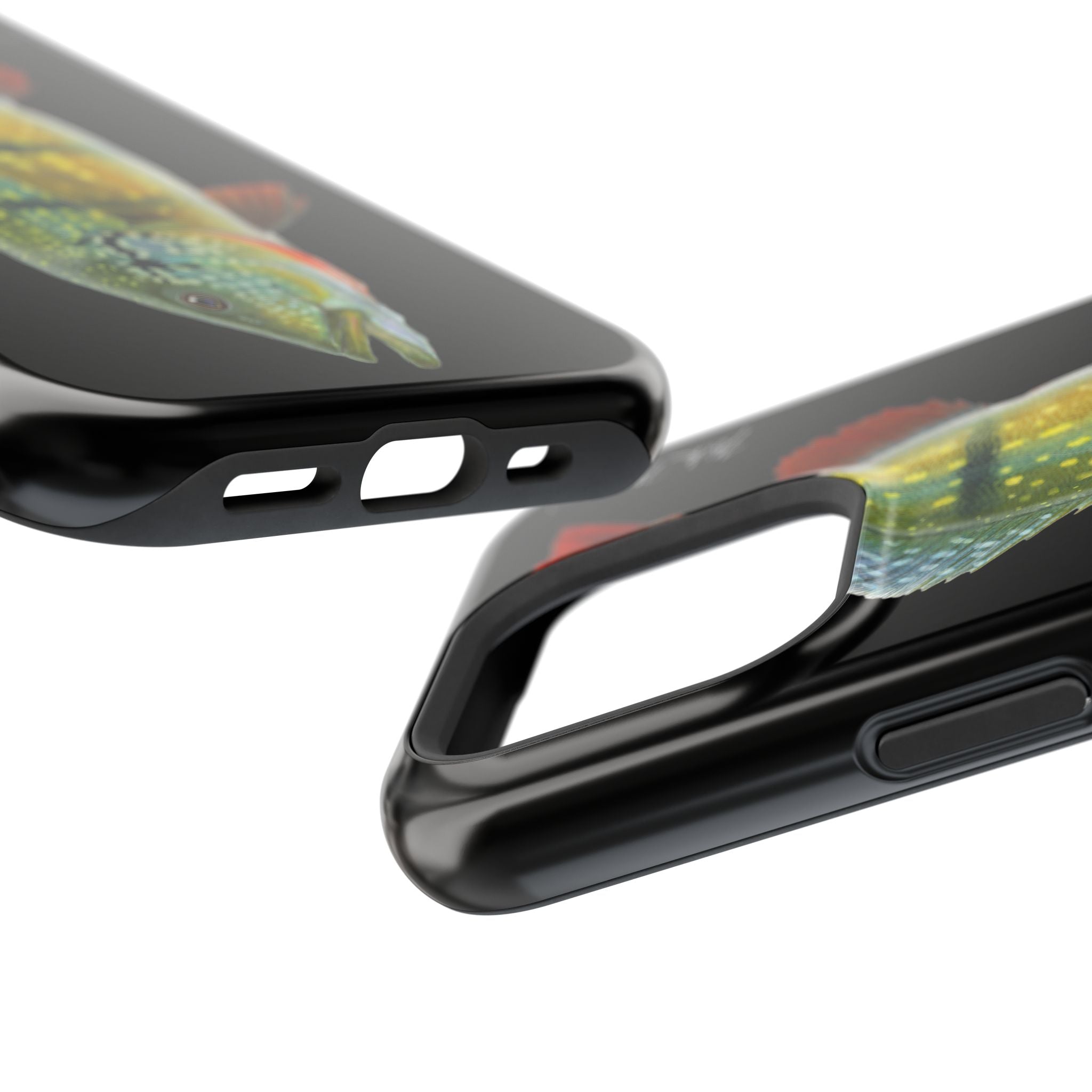 Peacock Bass MagSafe Black iPhone Case