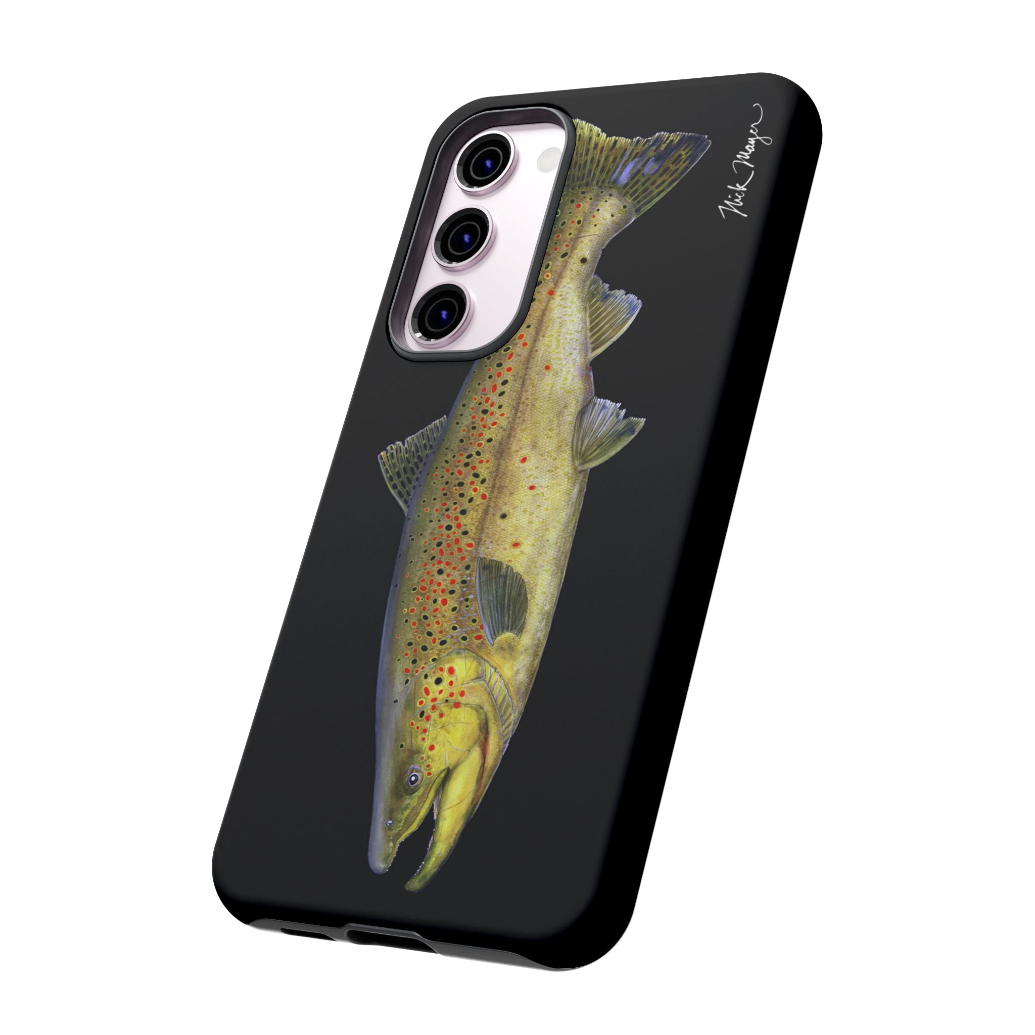 Brown Trout Black Phone Case (Samsung)