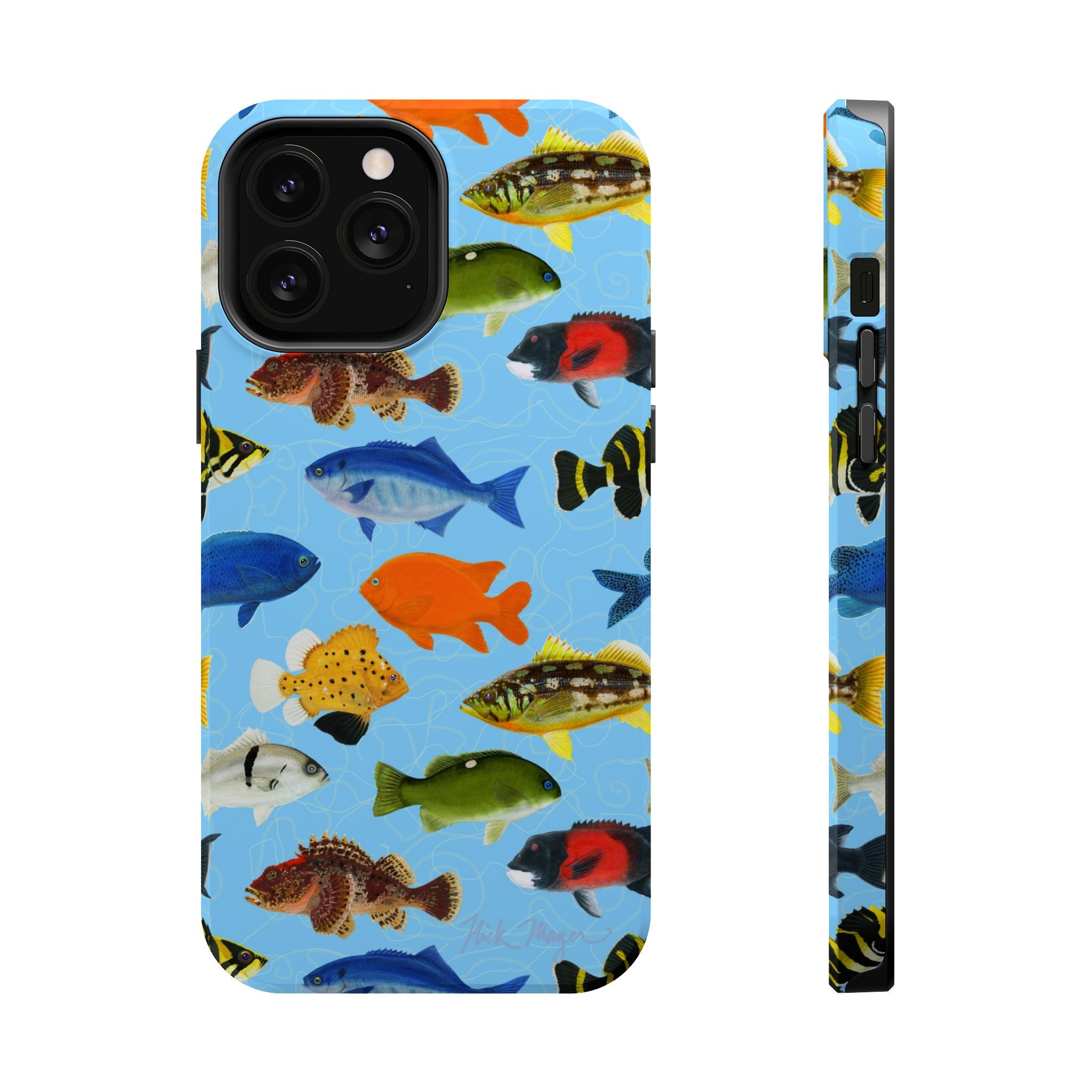 California Fish Blue MagSafe iPhone Case