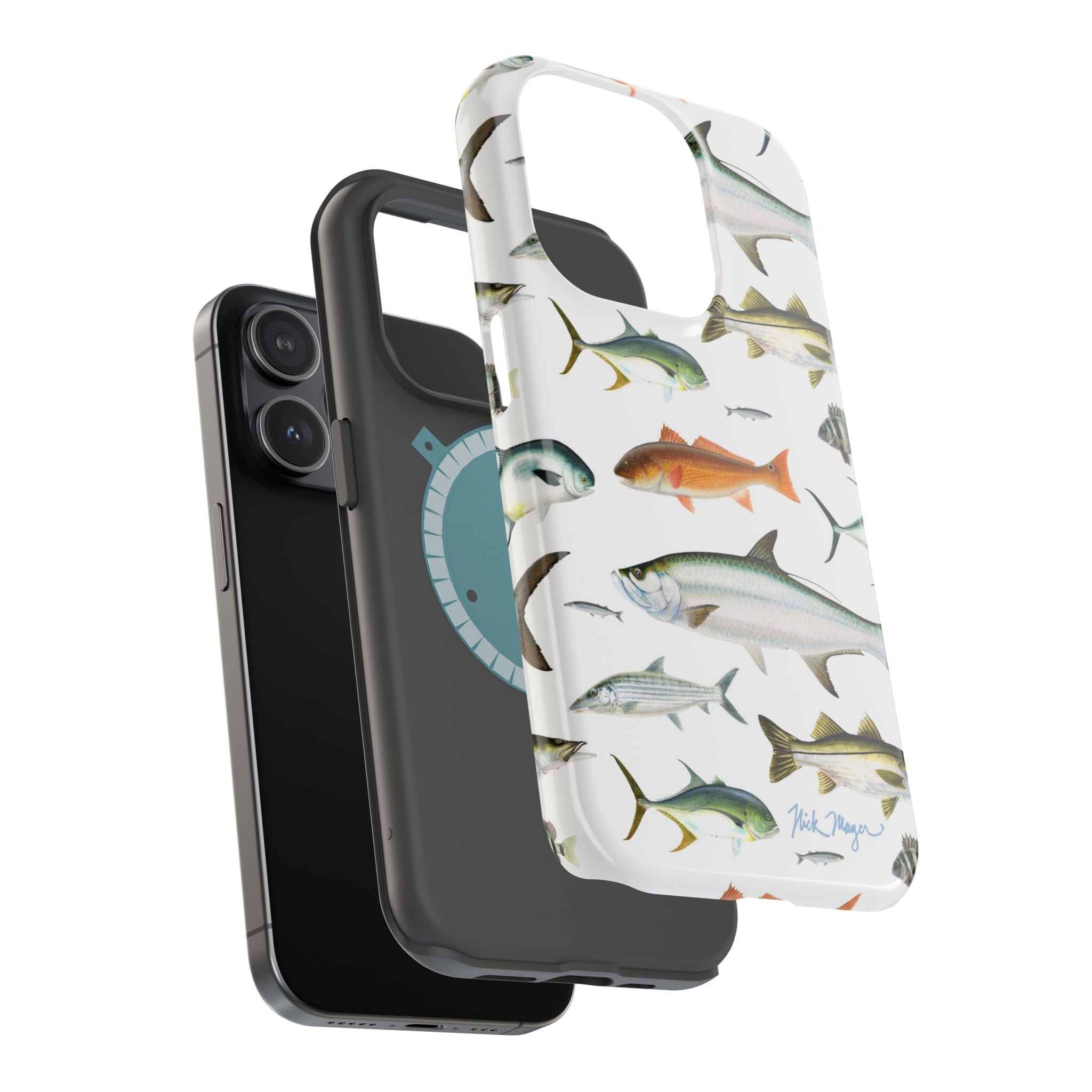 Southern Fish White MagSafe iPhone Case