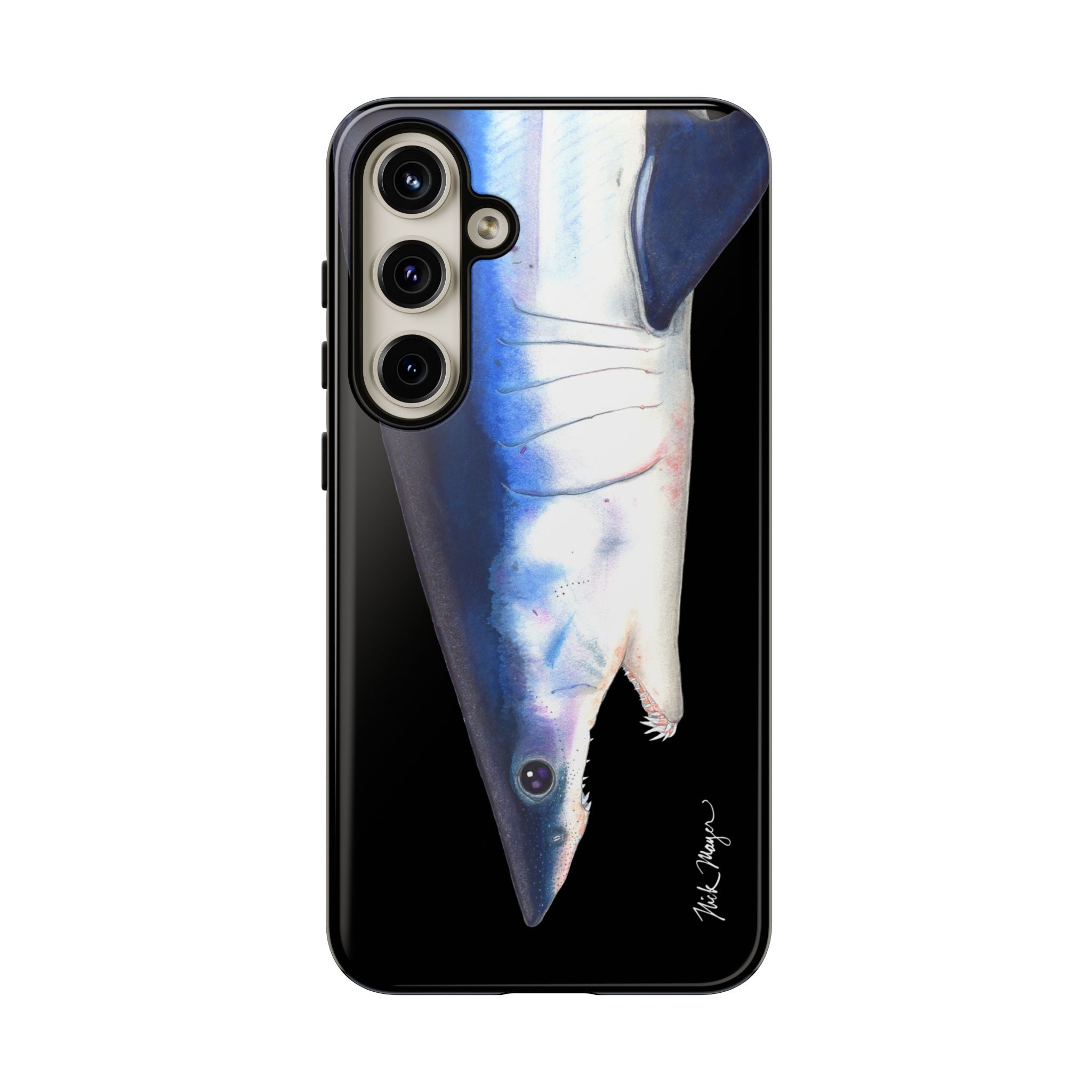 Mako Shark Face Black Phone Case (Samsung) Printify