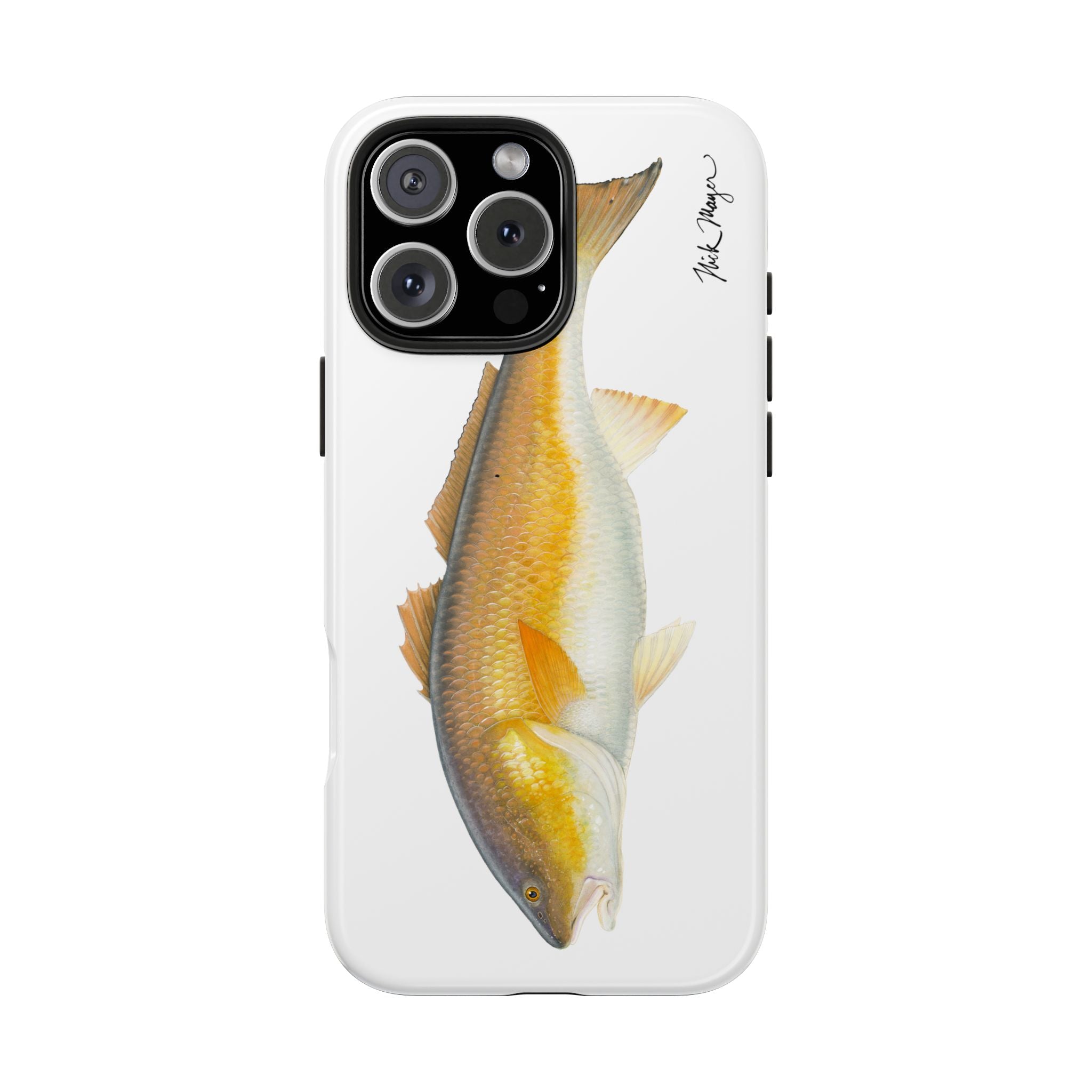 Bull Redfish White Phone Case (iPhone)
