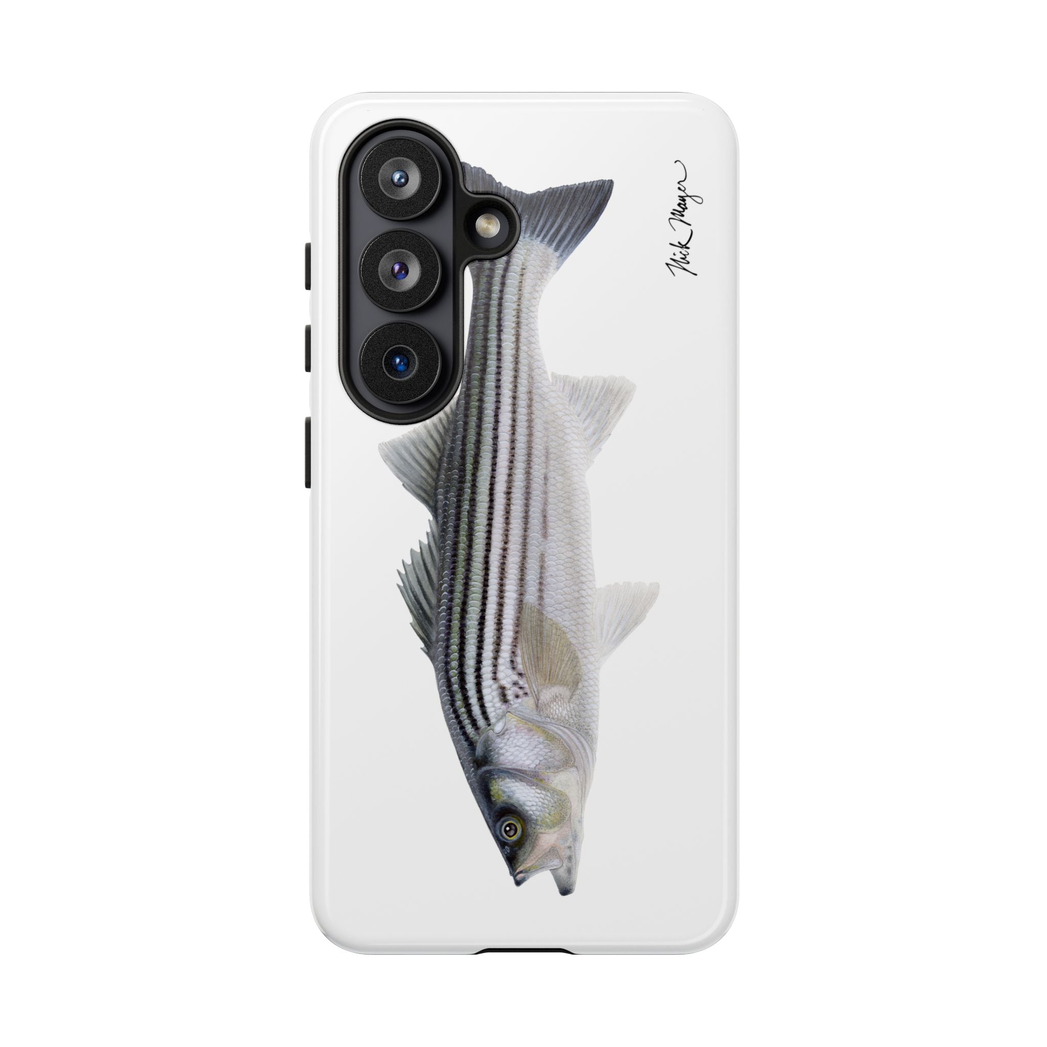Schoolie Striper White Phone Case (Samsung) Printify