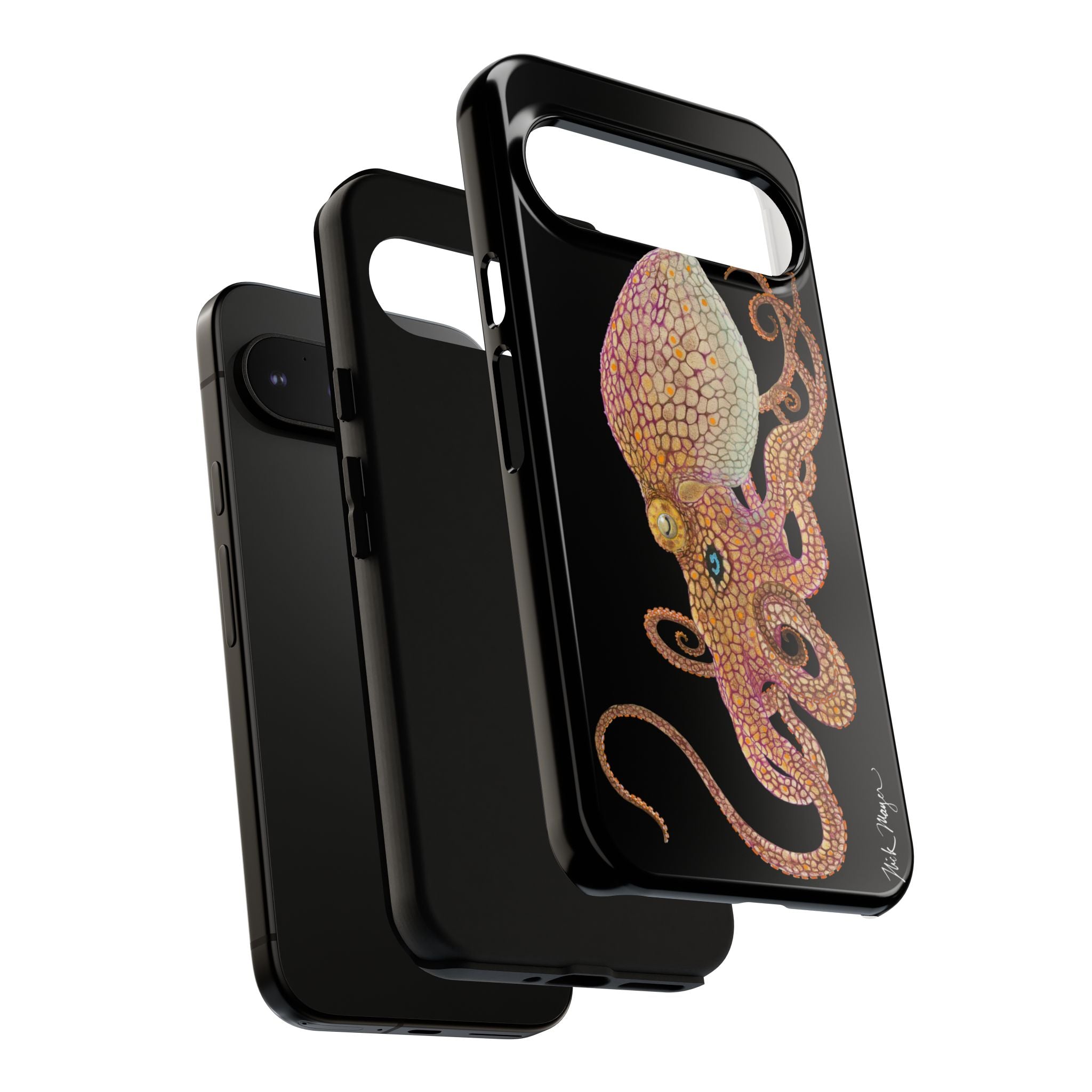 Two Spot Octopus Black Phone Case (Samsung)