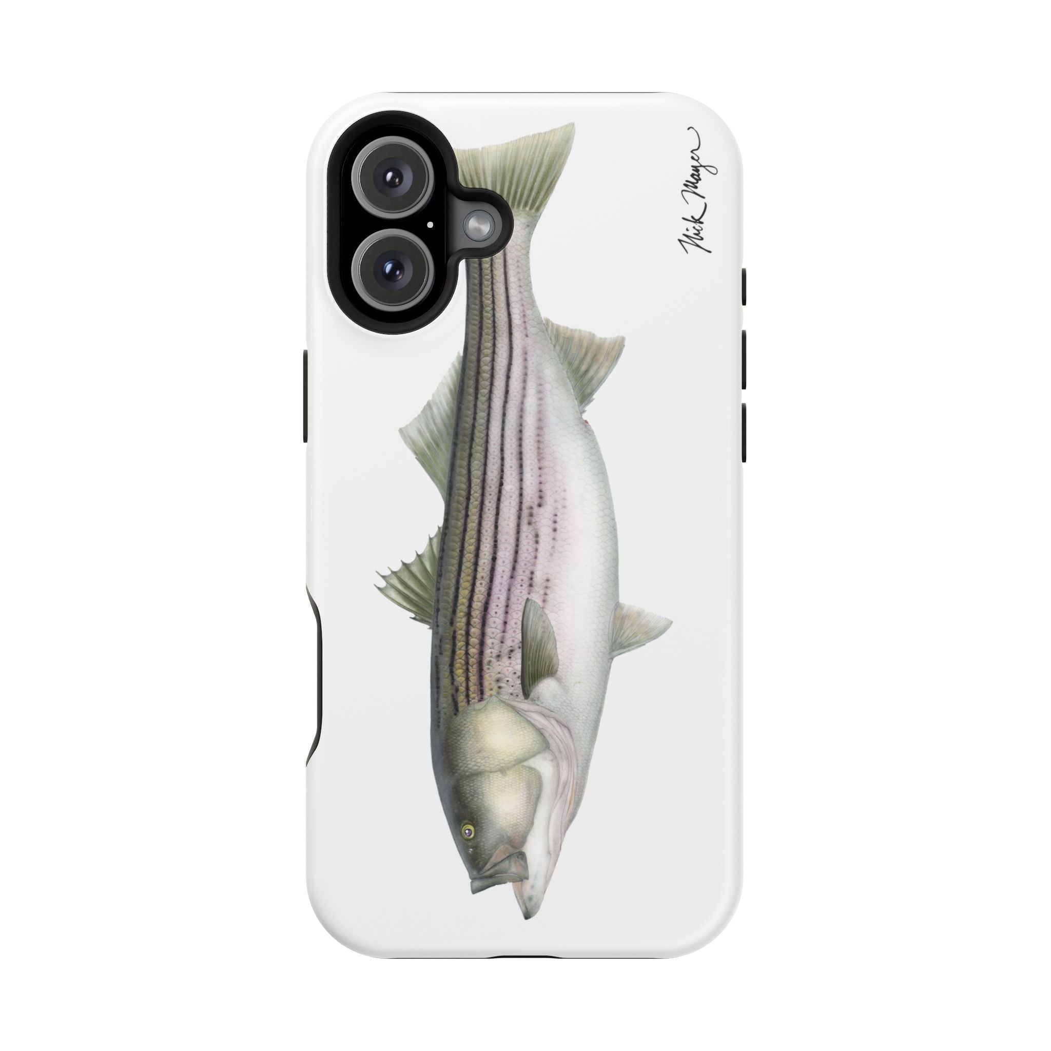 30 lb Striper MagSafe White iPhone Case