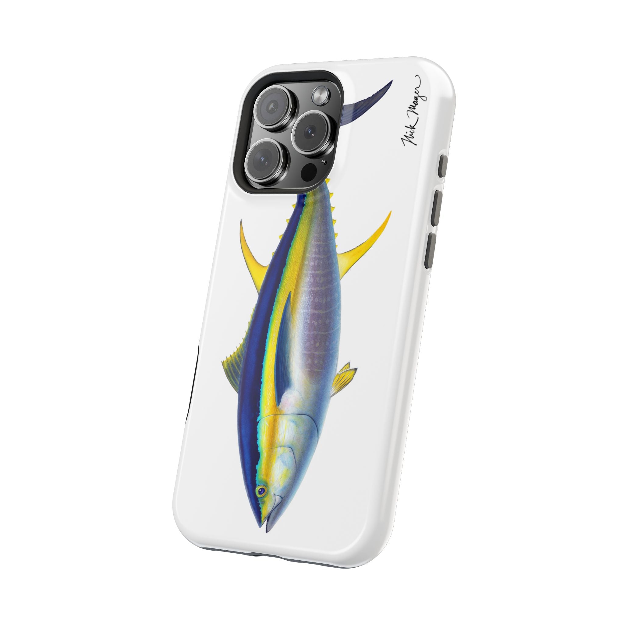 Yellowfin Tuna MagSafe White iPhone Case