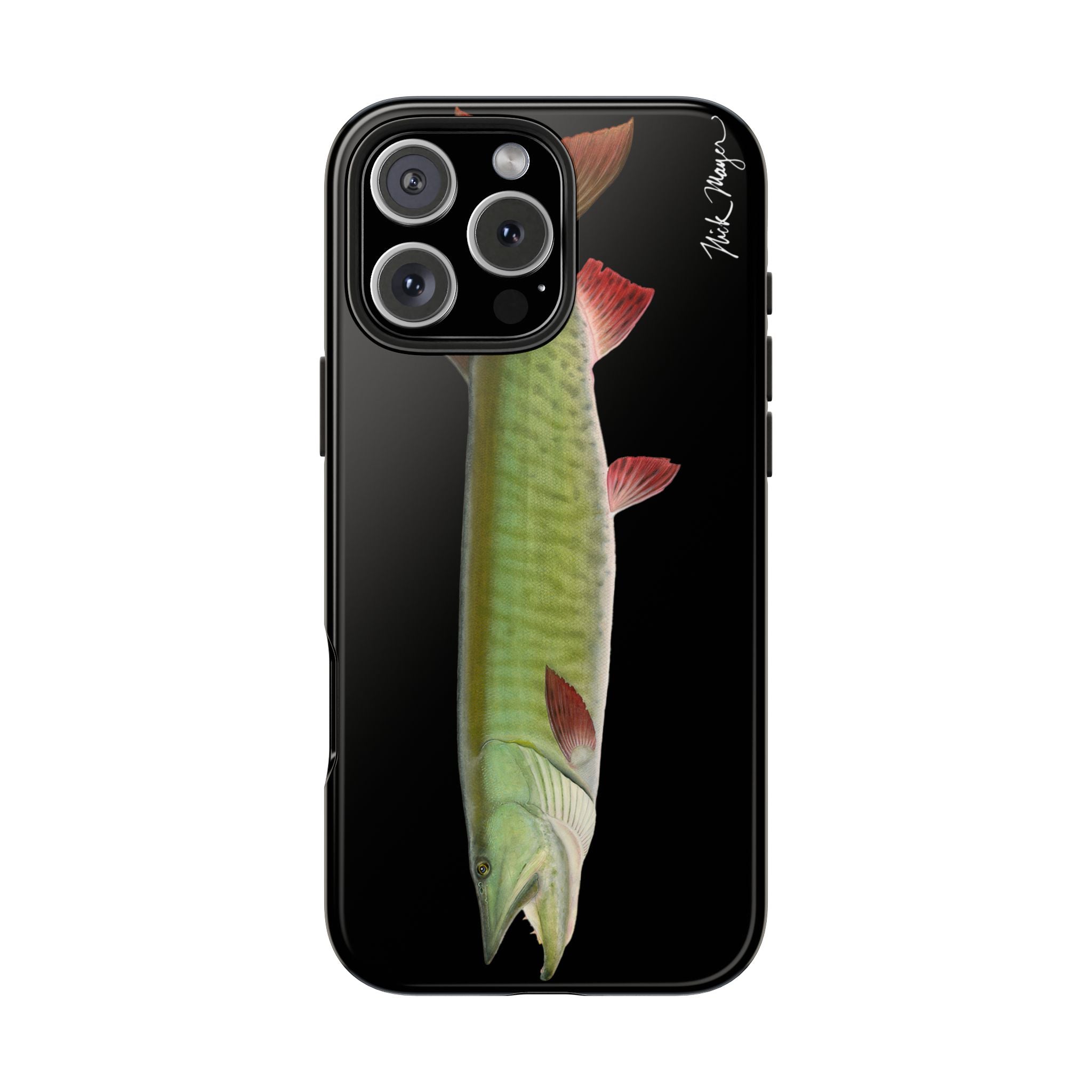 Trophy Muskie Black Phone Case (iPhone)