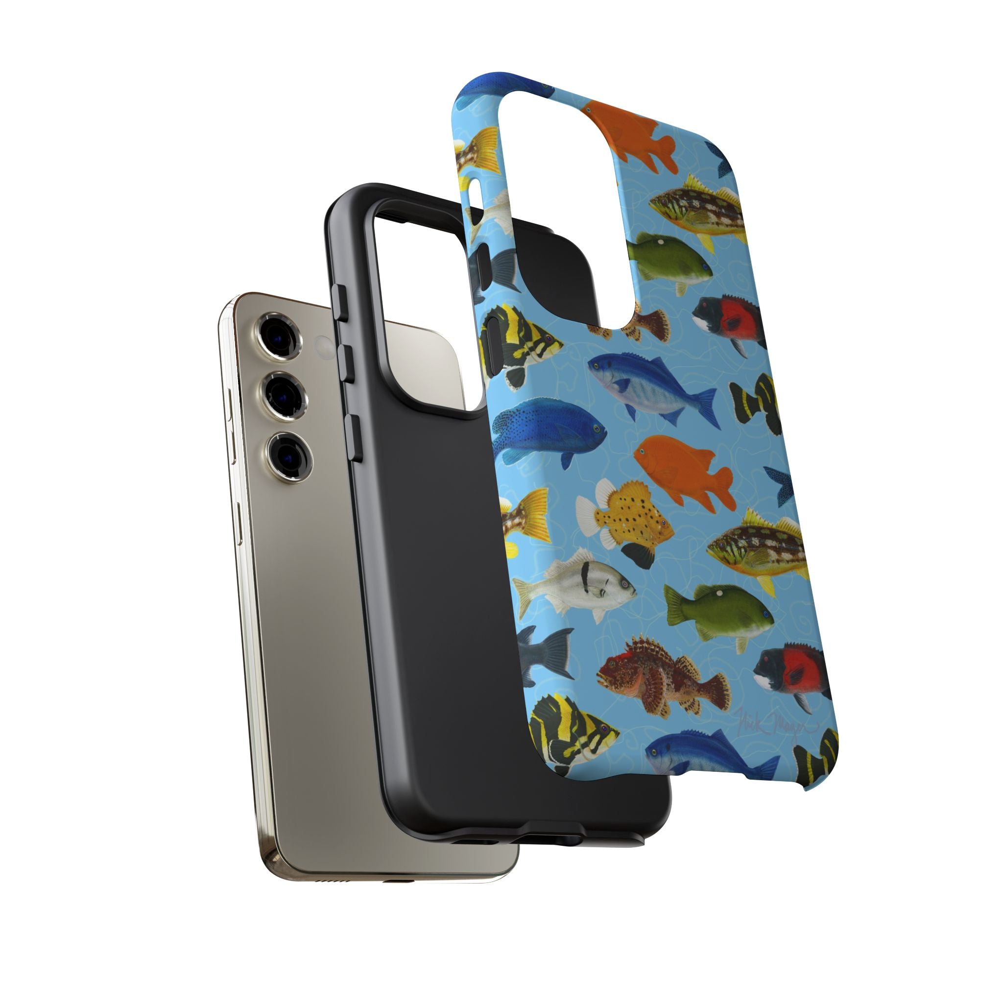 NEW California Fish Blue Phone Case (Samsung)