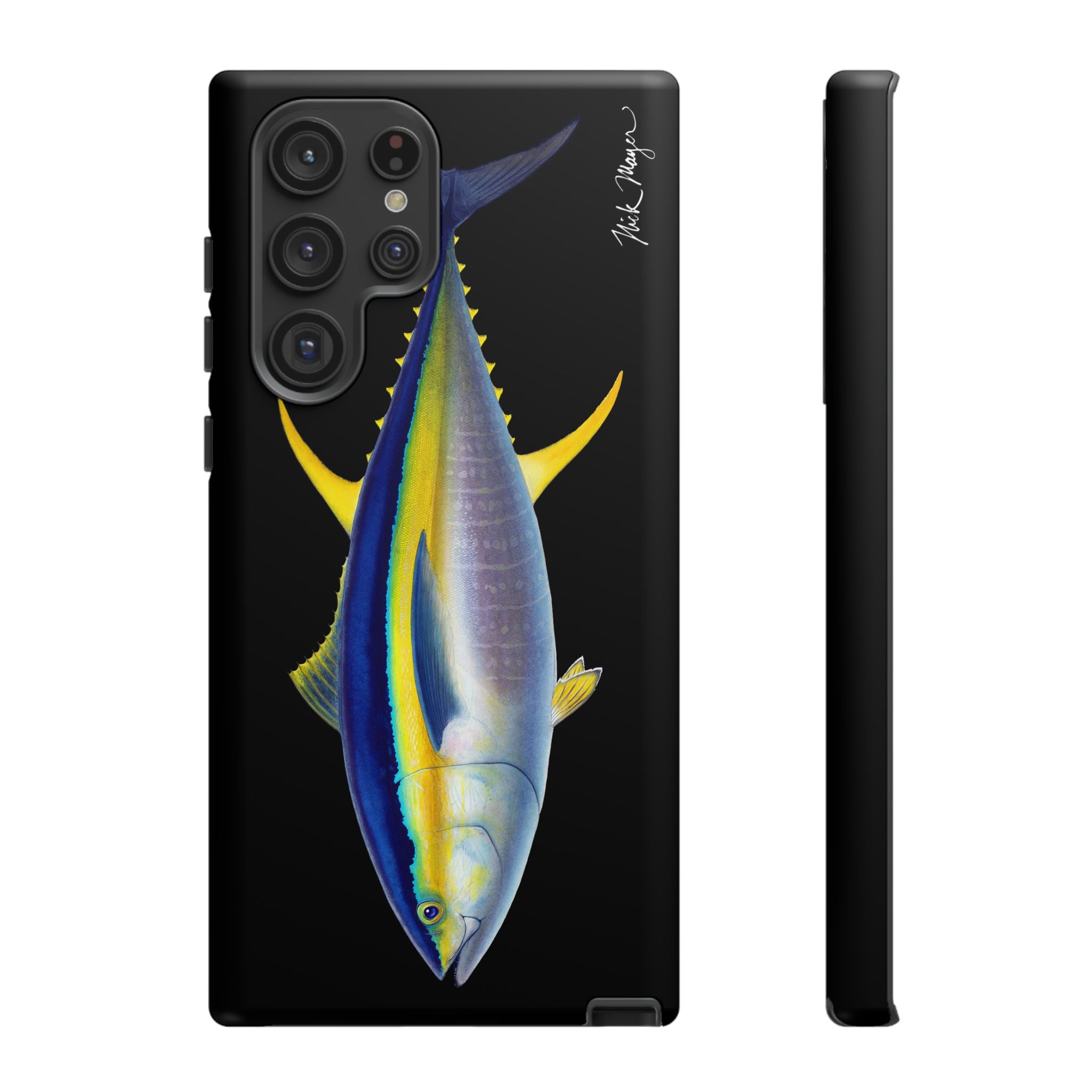 Yellowfin Tuna Black Phone Case (Samsung) Printify