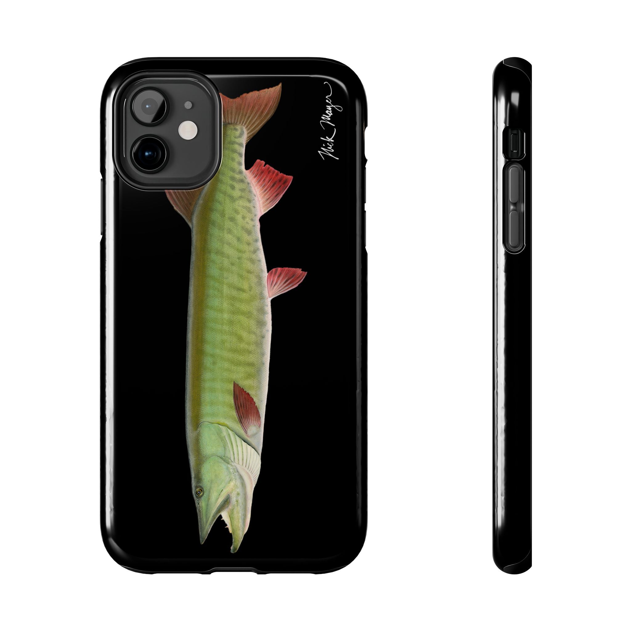 Trophy Muskie Black Phone Case (iPhone)