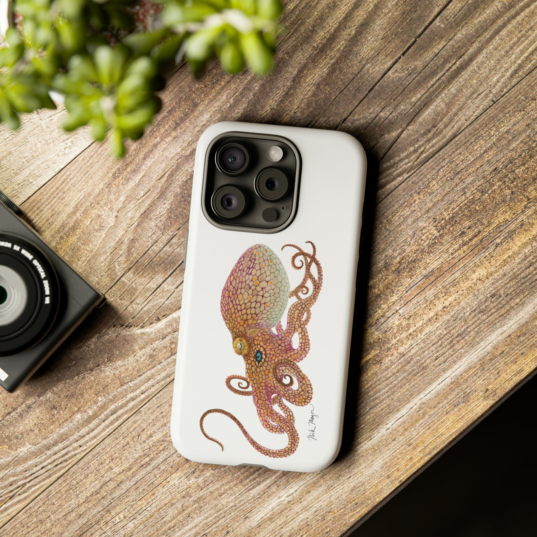 Two Spot Octopus iPhone 15 Case