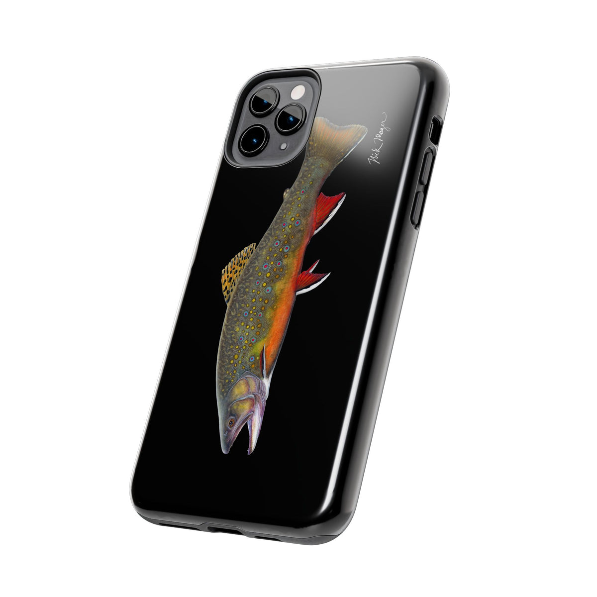Brook Trout Black Phone Case (iPhone) Printify