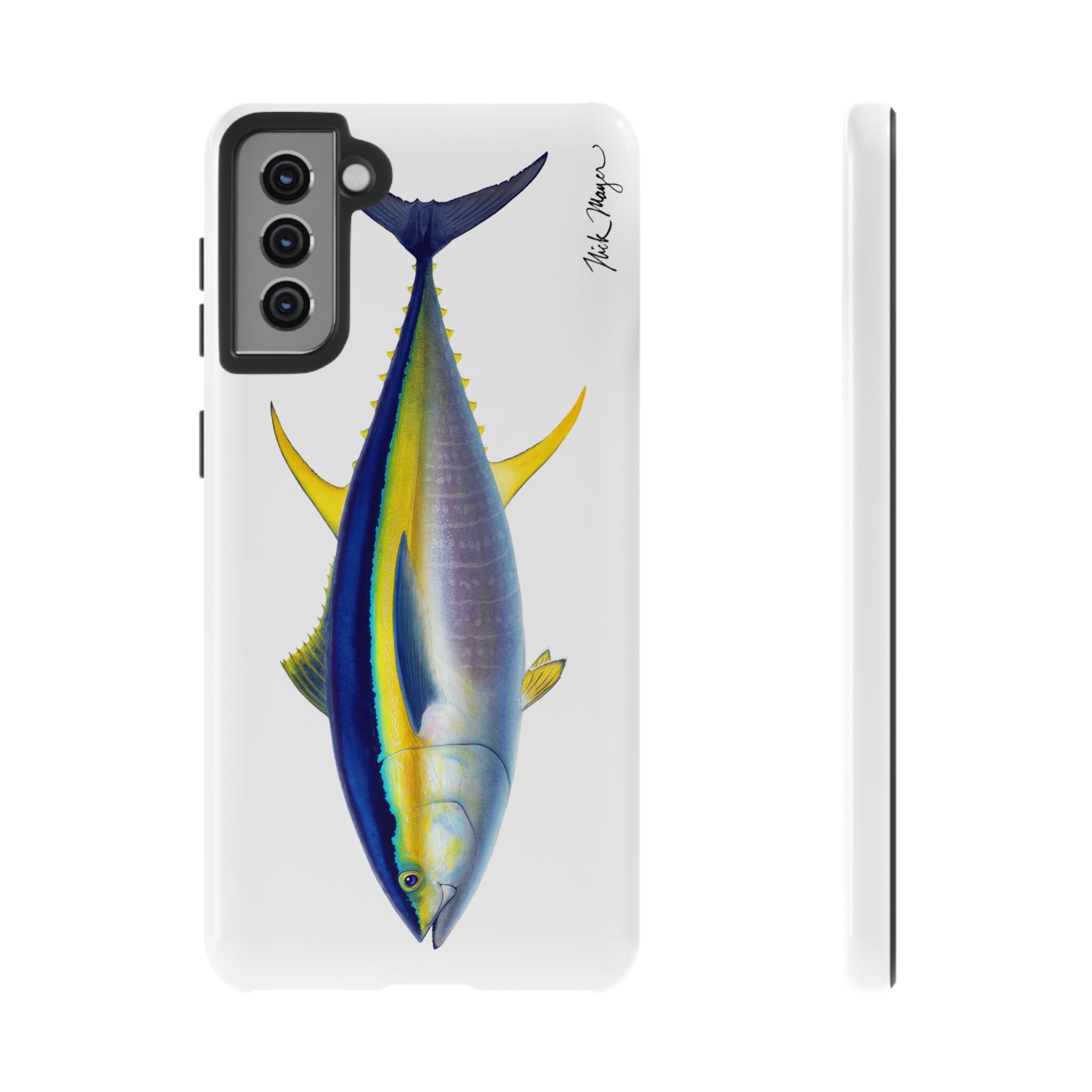 Yellowfin Tuna White Phone Case (Samsung) Printify