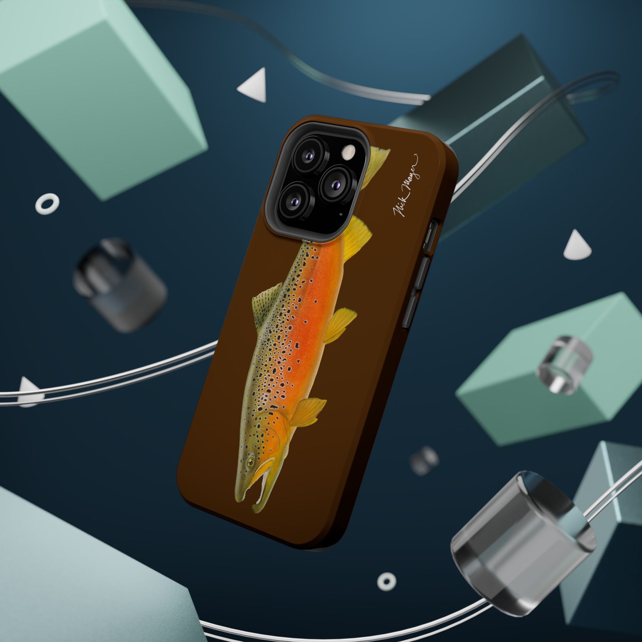 Brown Trout 2 Brown MagSafe iPhone Case, Limited Run