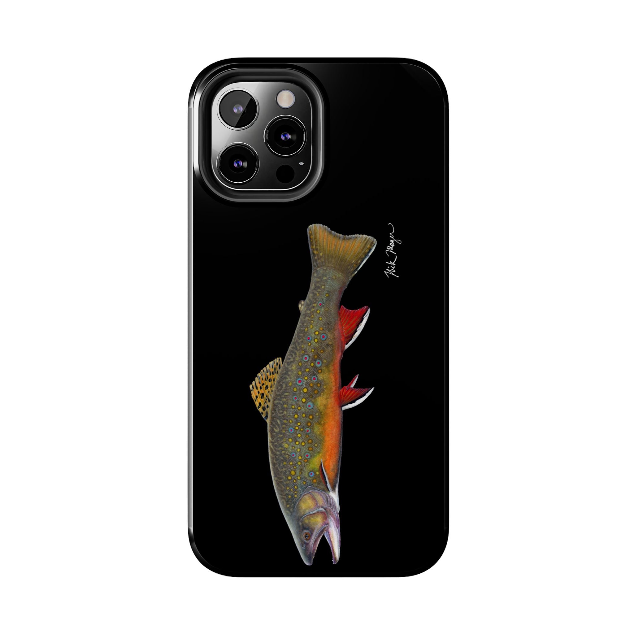 Brook Trout Black Phone Case (iPhone)