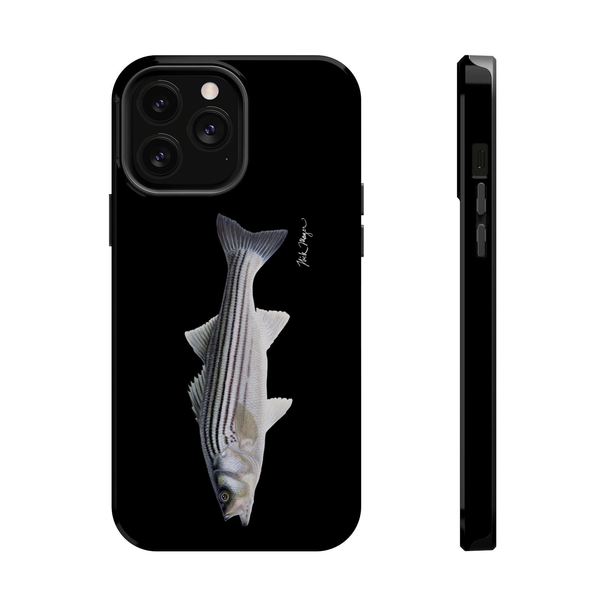 Schoolie Striper MagSafe Black iPhone Case