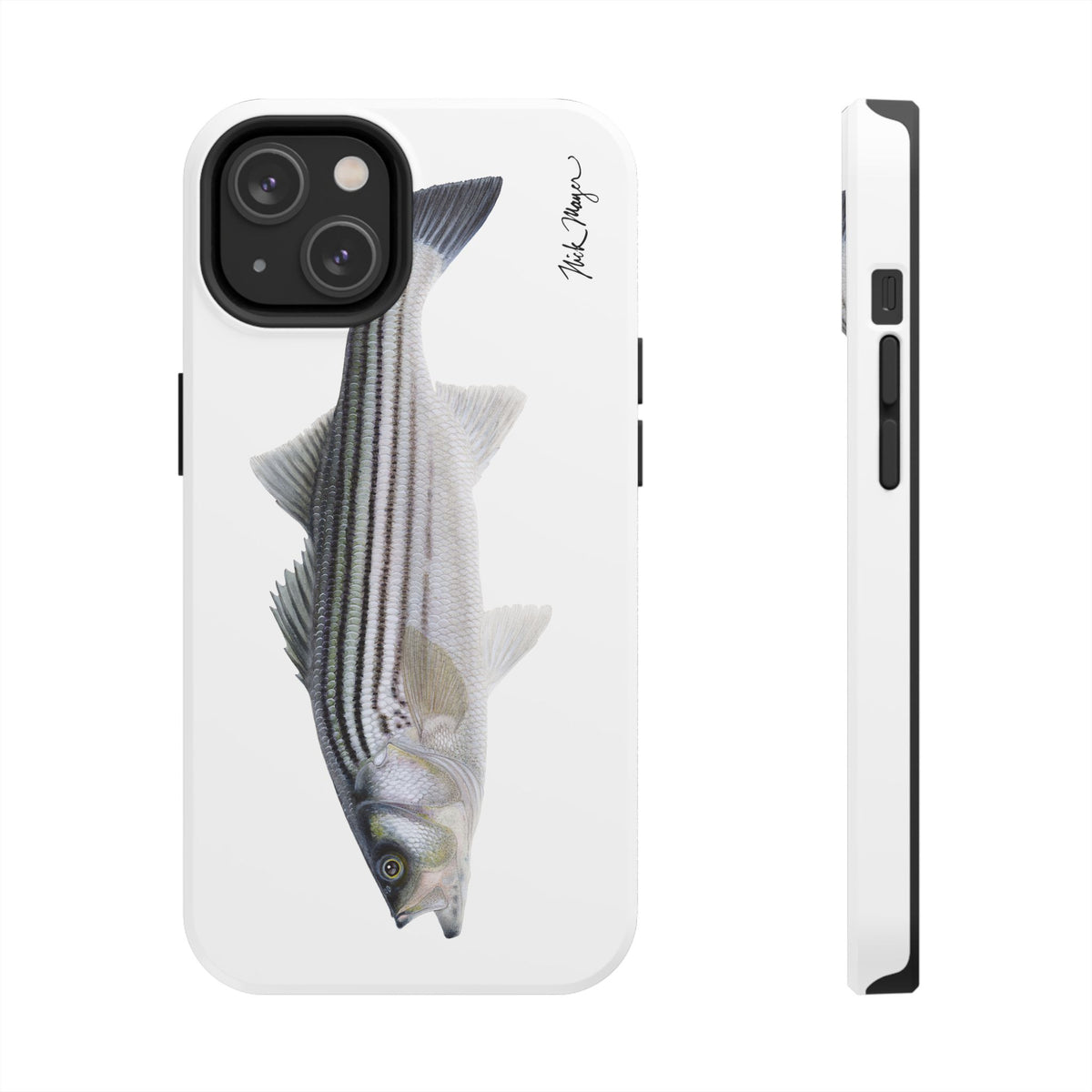 Schoolie Striper White Phone Case (iPhone) Printify