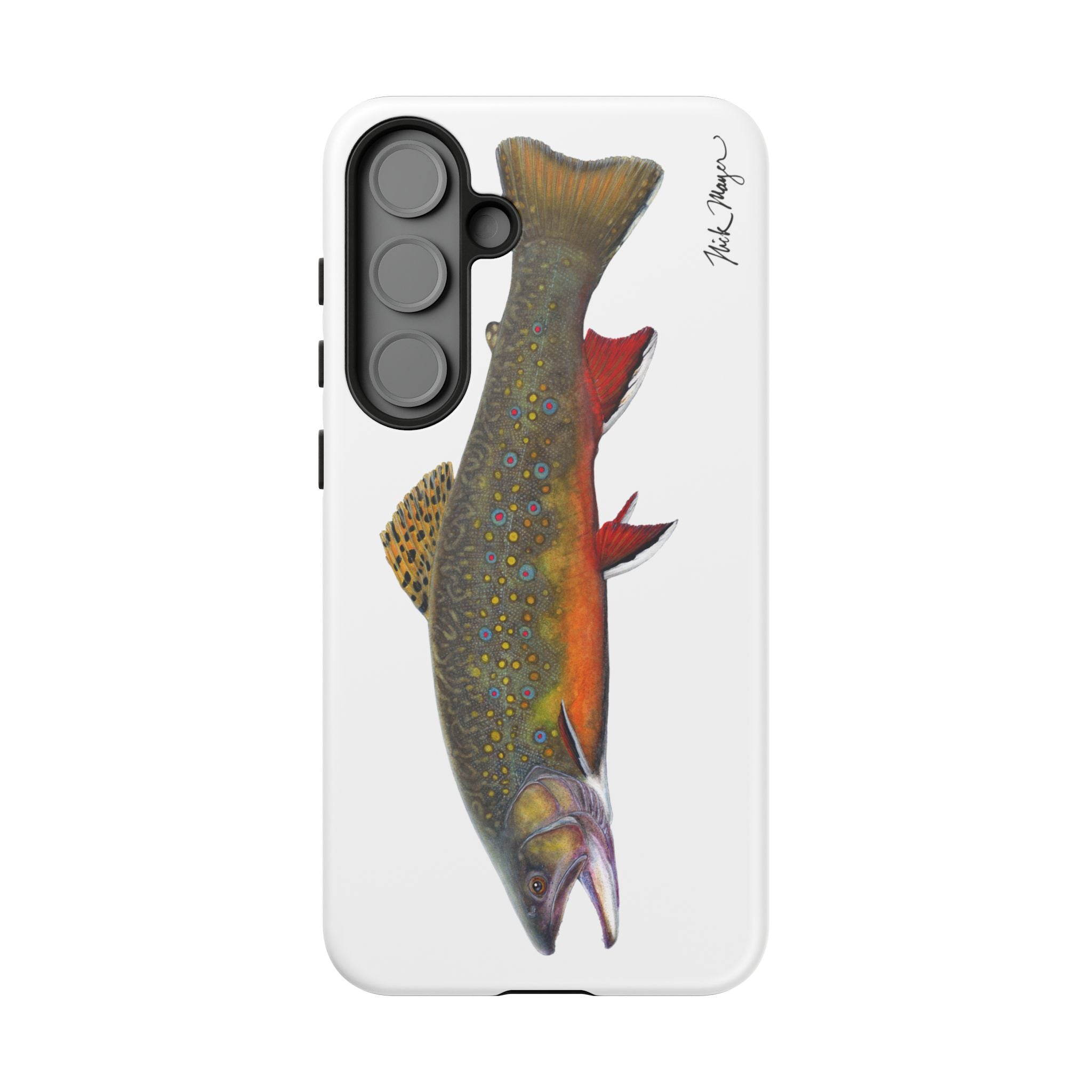 Brook Trout White Phone Case (Samsung)