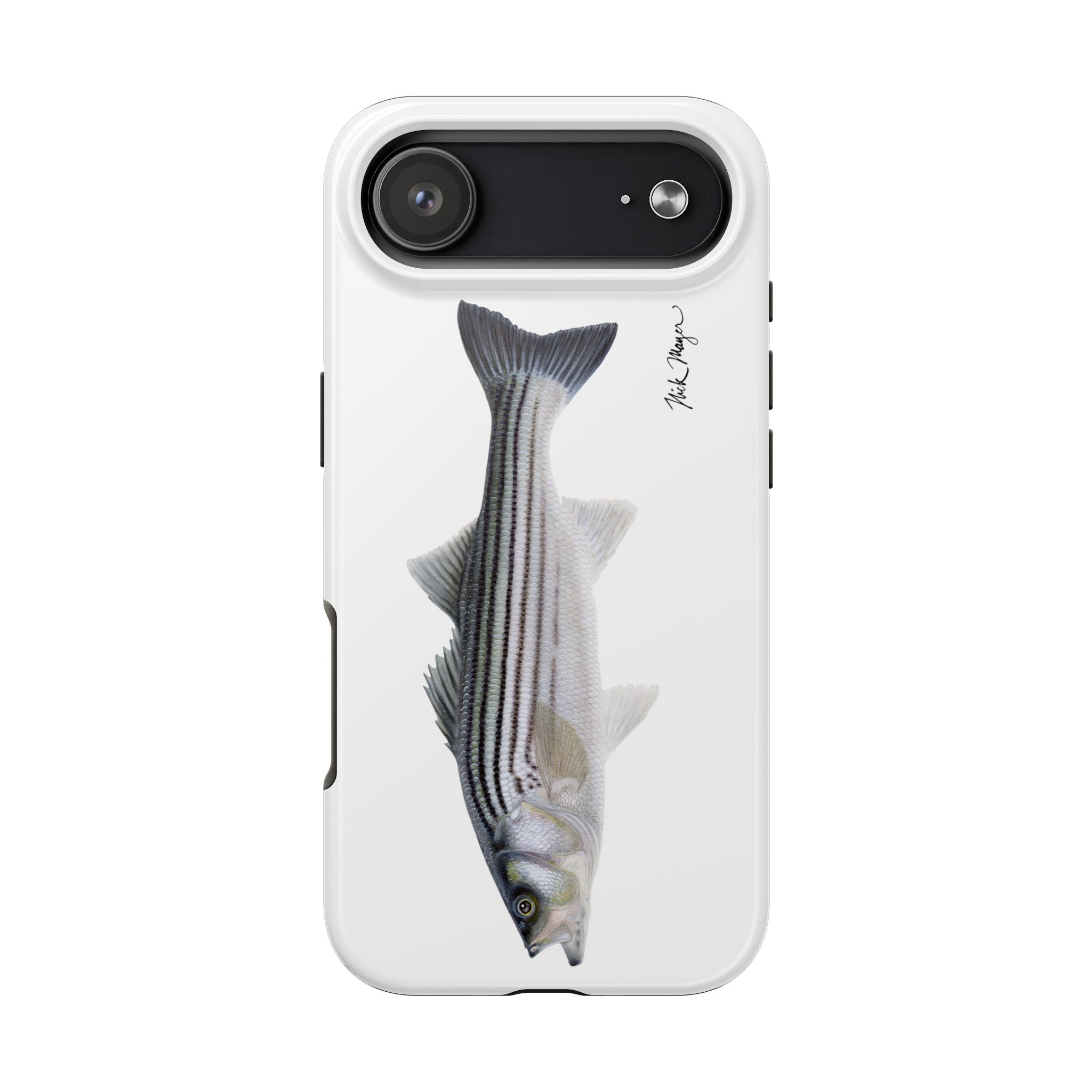 Schoolie Striper White Phone Case (iPhone)