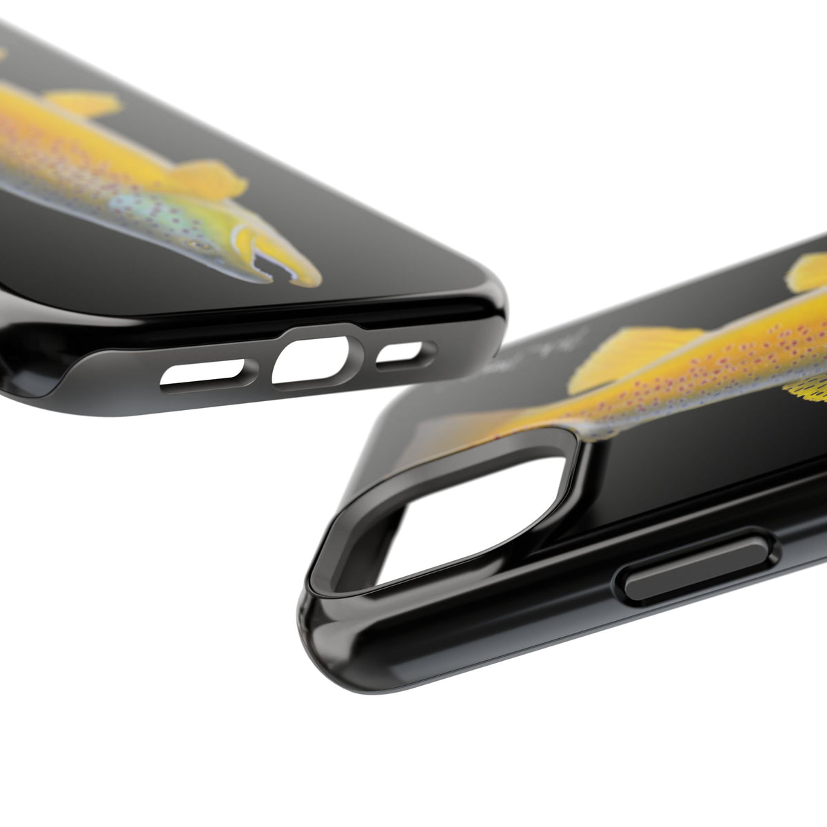 Brown Trout 3 Black MagSafe iPhone Case Printify