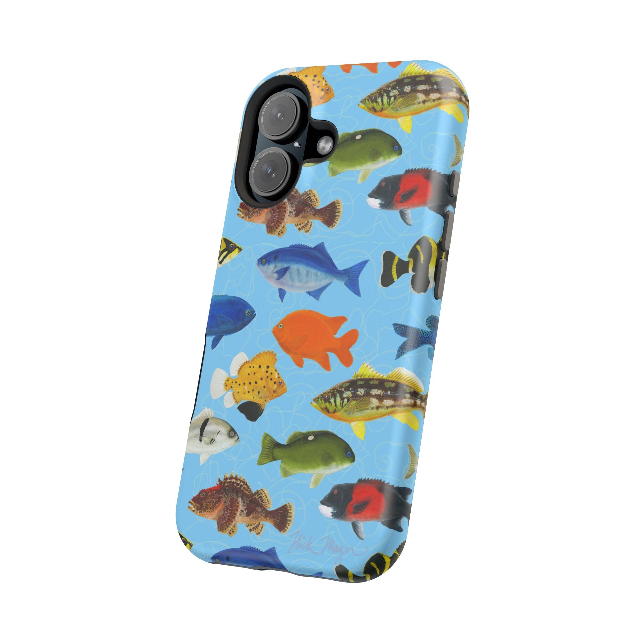 California Fish Blue MagSafe iPhone Case